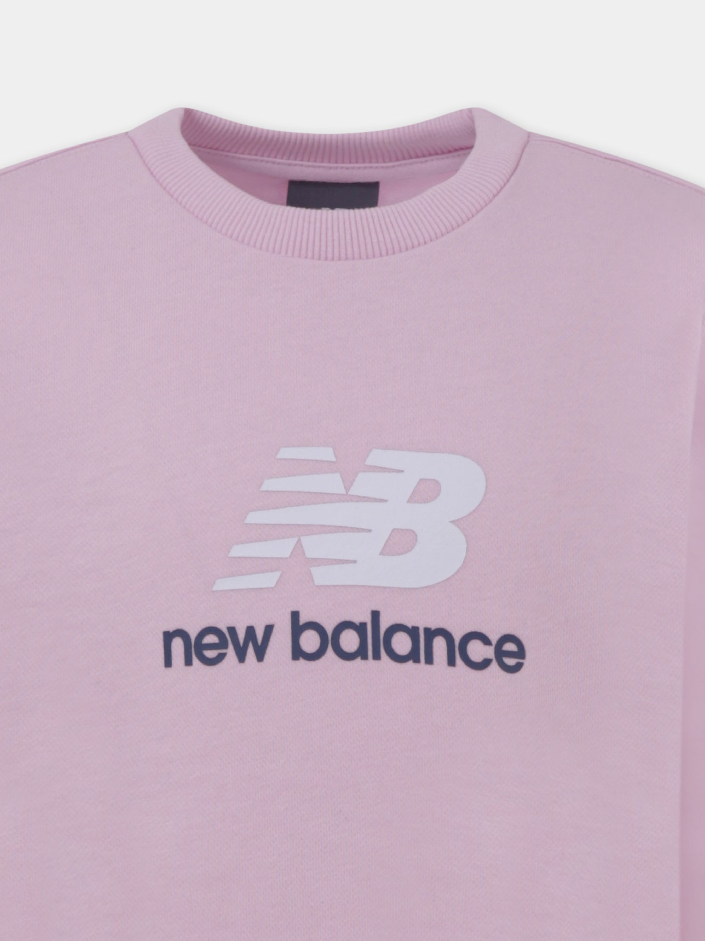 Felpa rosa per bambina con logo,New Balance,25S NBLAKG0157 LAKG0157 LIR