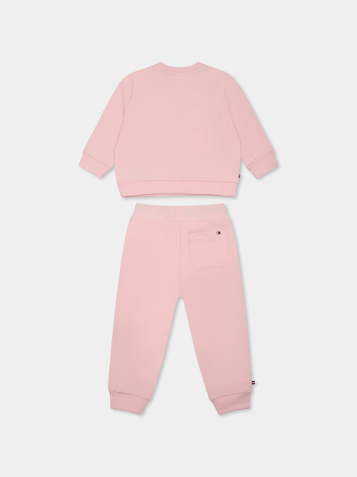 Completo rosa per neonata con logo,Tommy Hilfiger Junior,24F THKN0KN01978J KN0KN01978 TH3