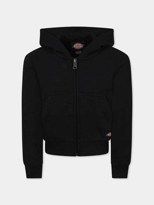 Felpa nera per bambino con logo,Dickies,DK0A4Z6WBLK1