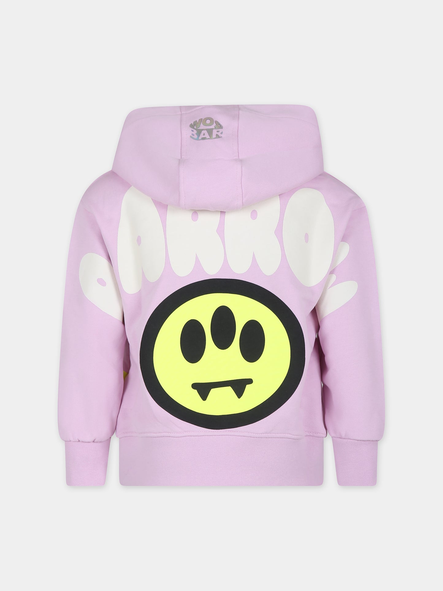 Felpa rosa per bambina con smile,Barrow,S4BKJUHS095 BW014