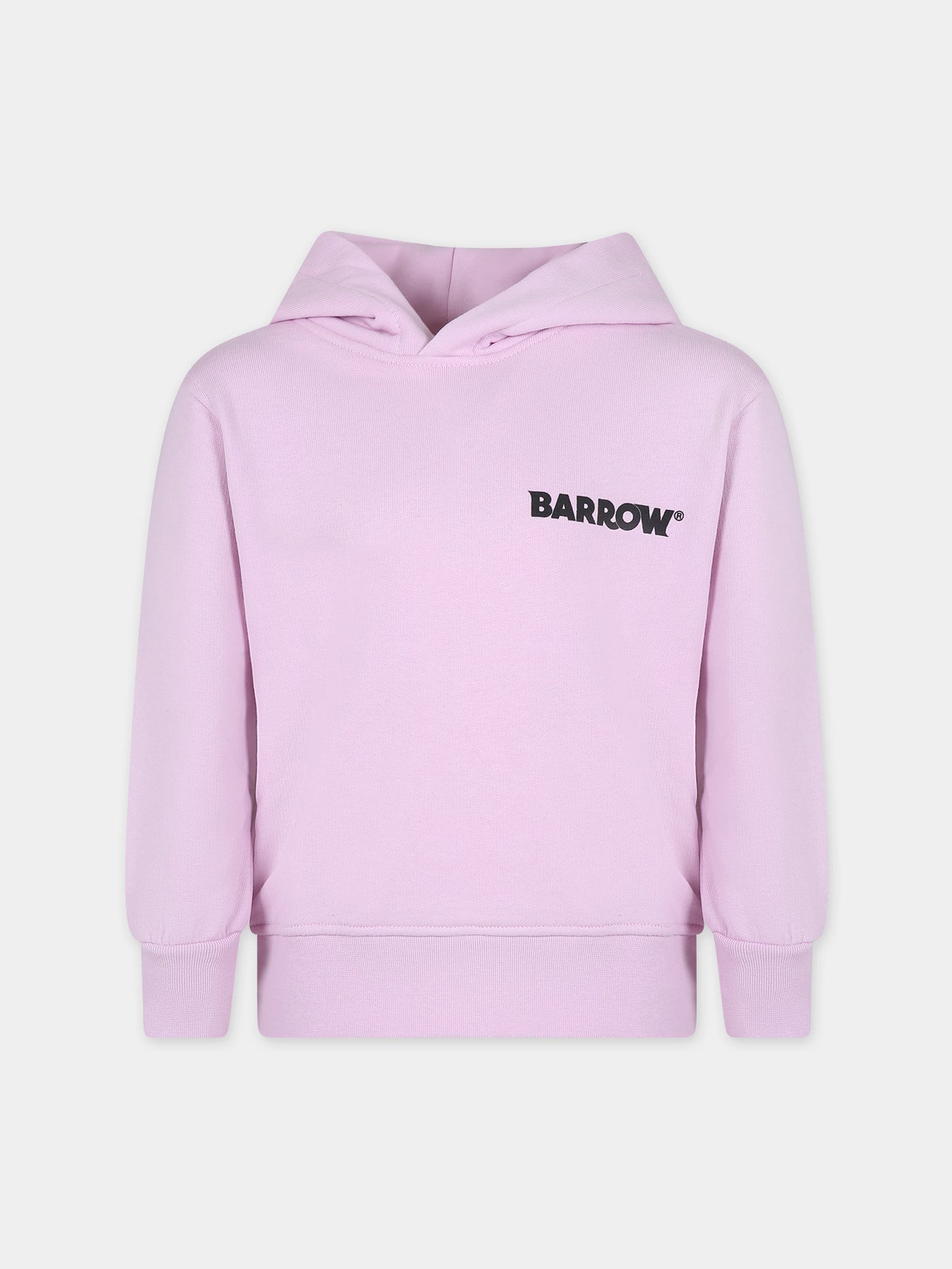 Felpa rosa per bambina con smile,Barrow,S4BKJUHS095 BW014