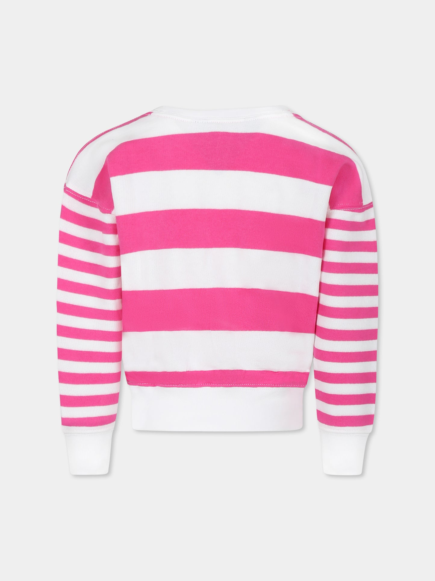 Fuchsia sweatshirt for girl with horse