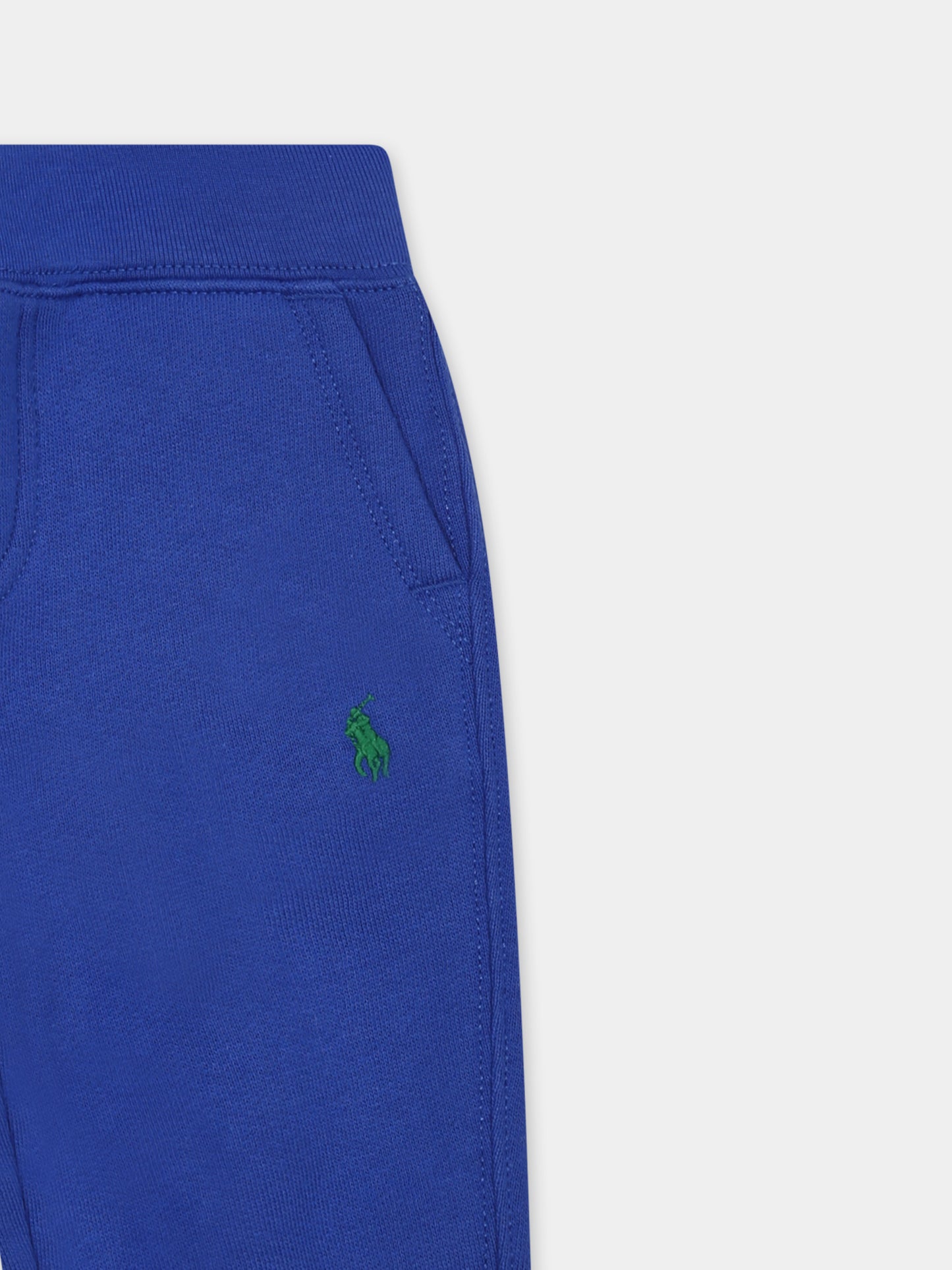 Blue sweatshirt for baby boy with horse