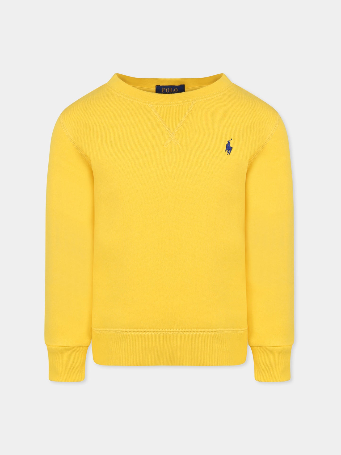 Yellow sweatshirt for boy with horse