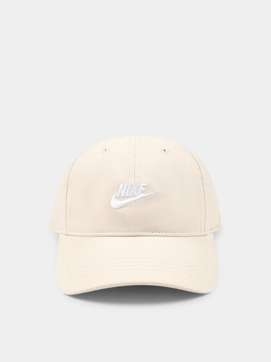 Cappello beige per bambini con logo,Nike,8A2902 X5C