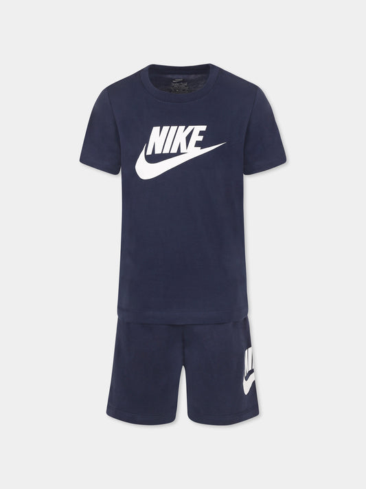 Completo blu per bambino con logo,Nike,86L596 U90