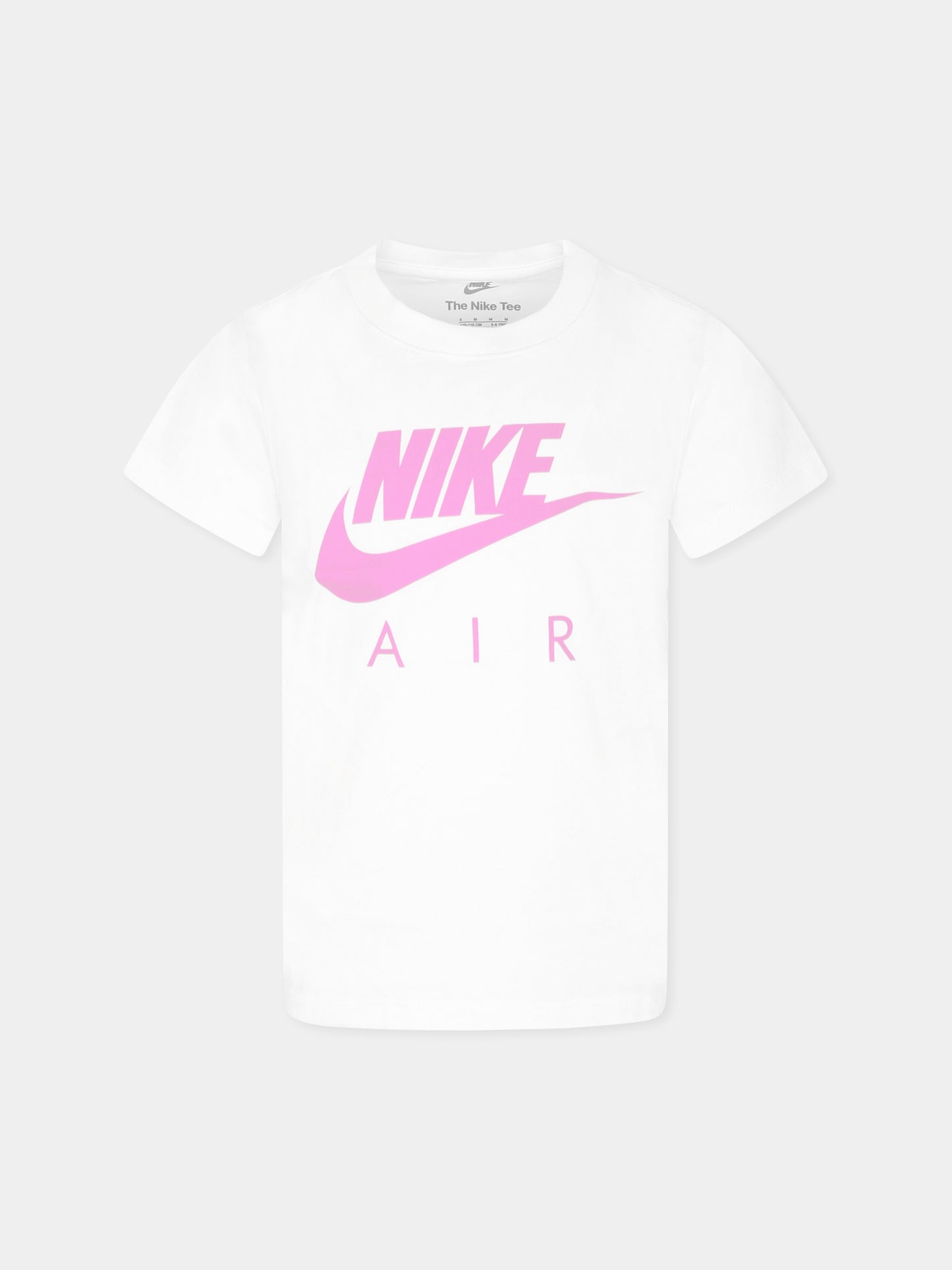 White t-shirt for girl with logo