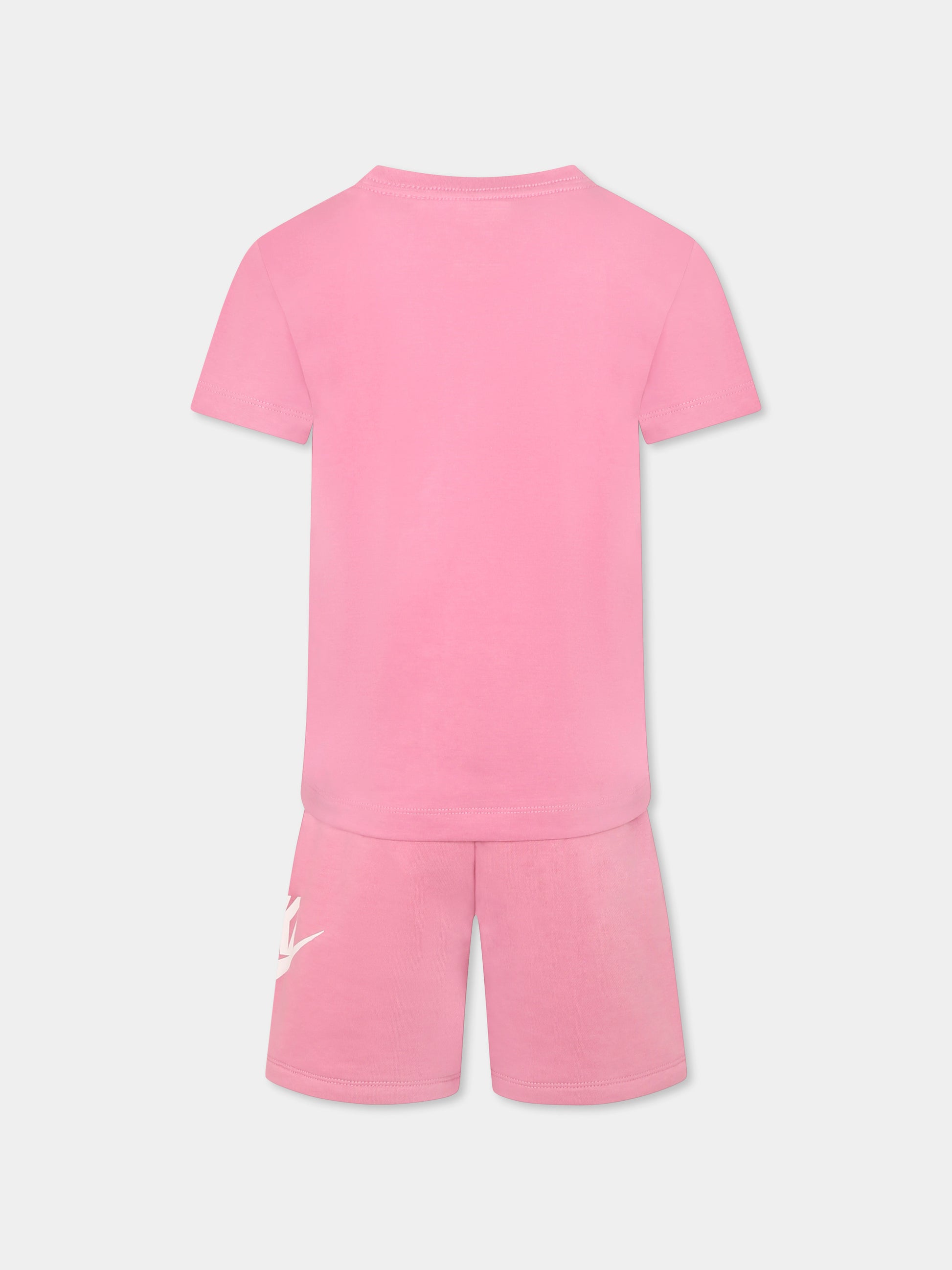 Completo rosa per bambina con logo,Nike,36L596 ACG