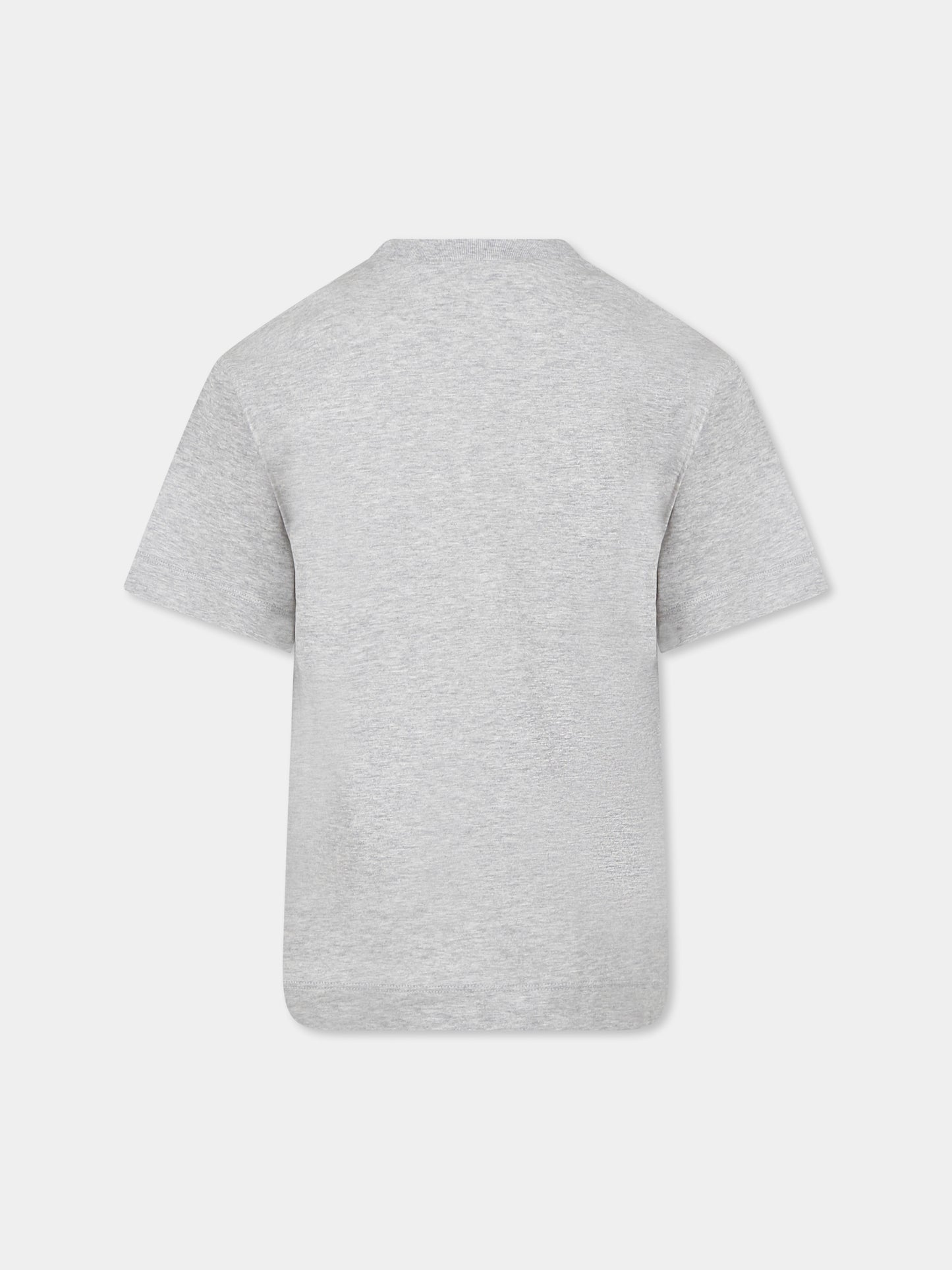 Grey t-shirt for kids with logo