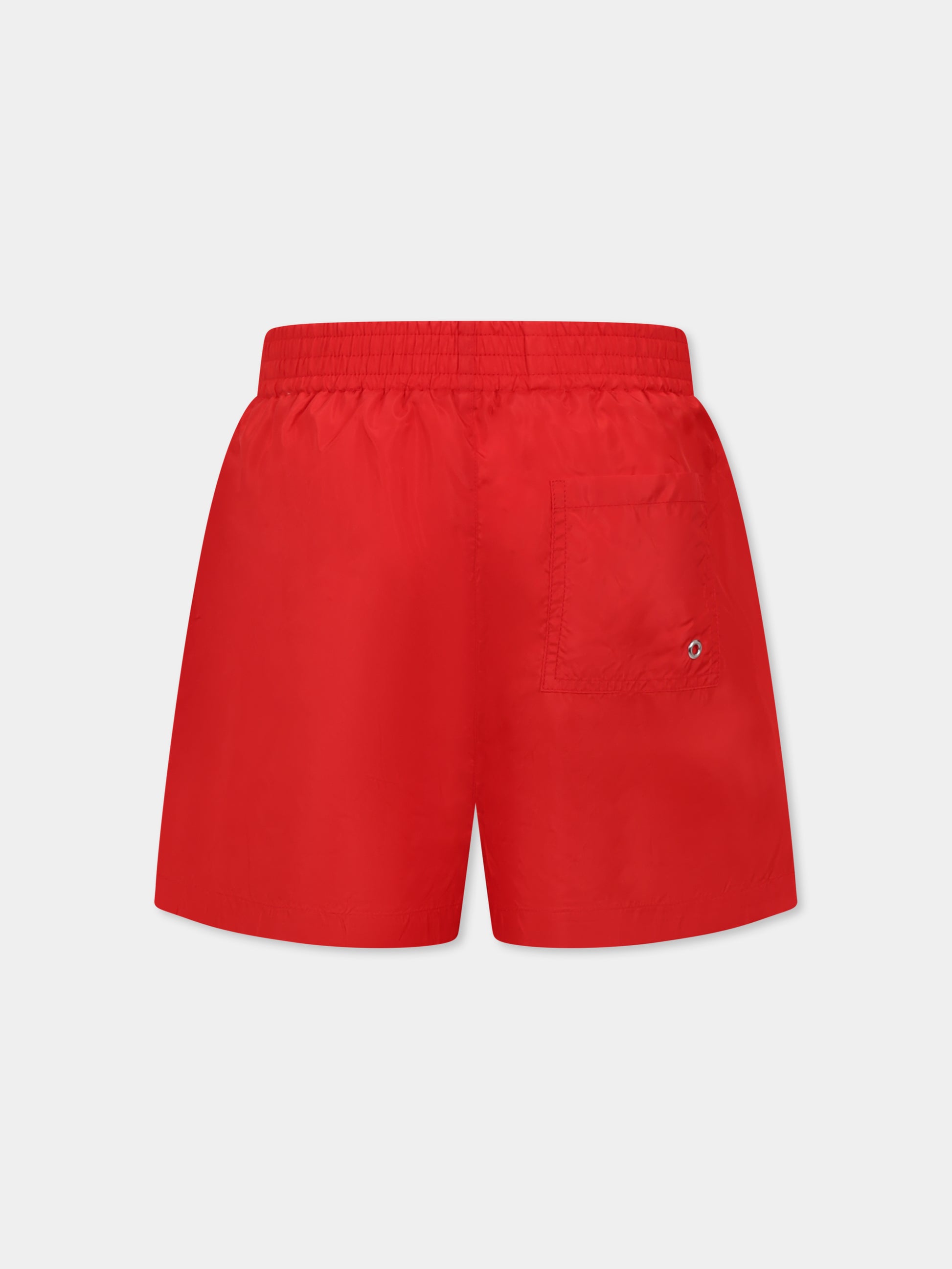 Boxer mare rossi per bambino con logo bianco,Marni Kids,M01379 M00SD MM24U 0M416