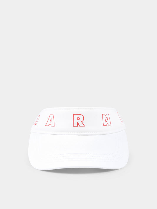 White hat for kids with logo