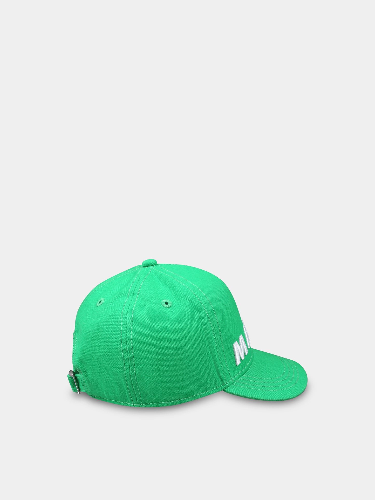 Green hat for kids with logo