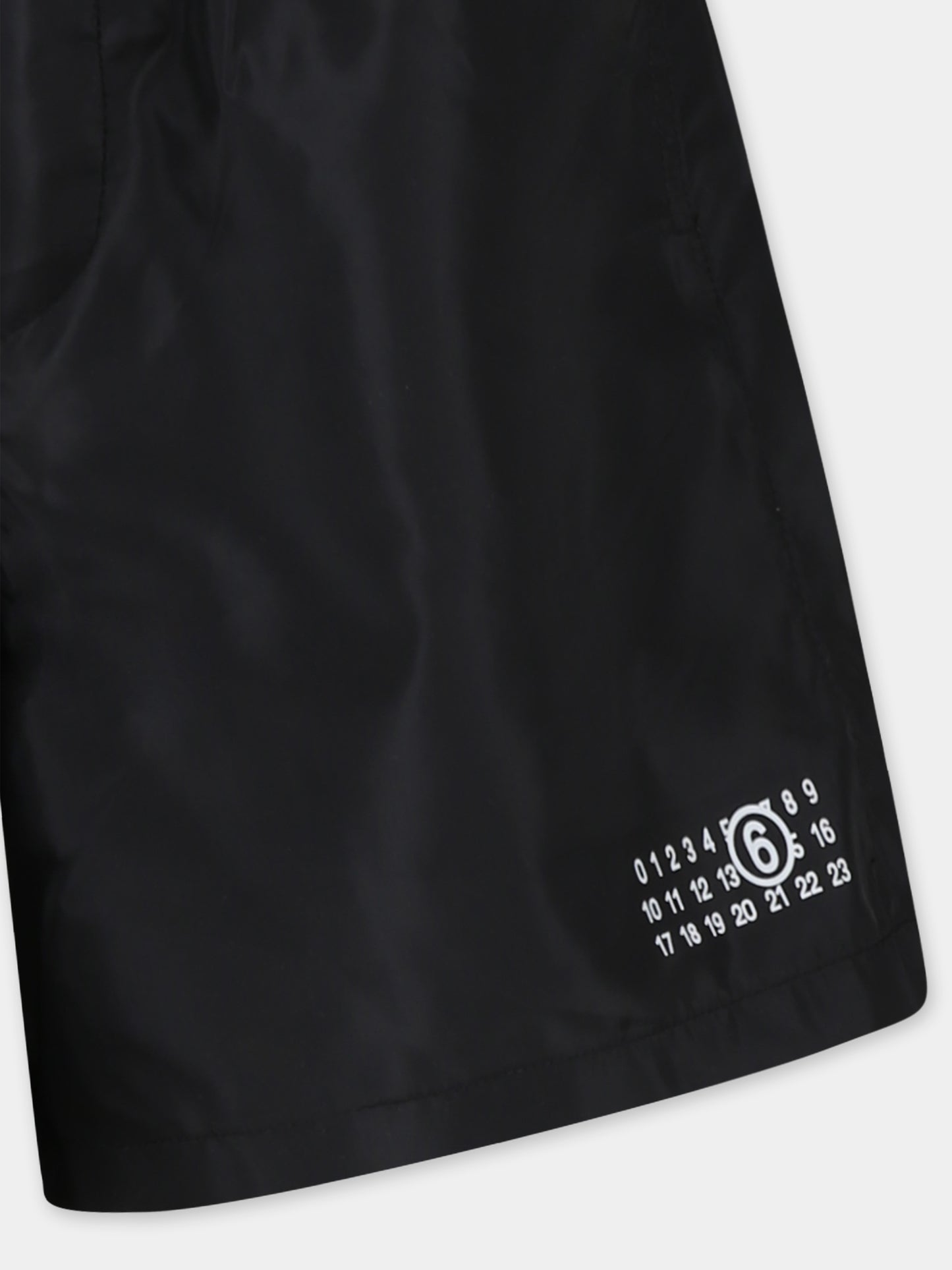 Boxer mare nero per bambino con stampa numeri,Mm6 Maison Margiela,M60813 MM01Z MM6M12U M6900