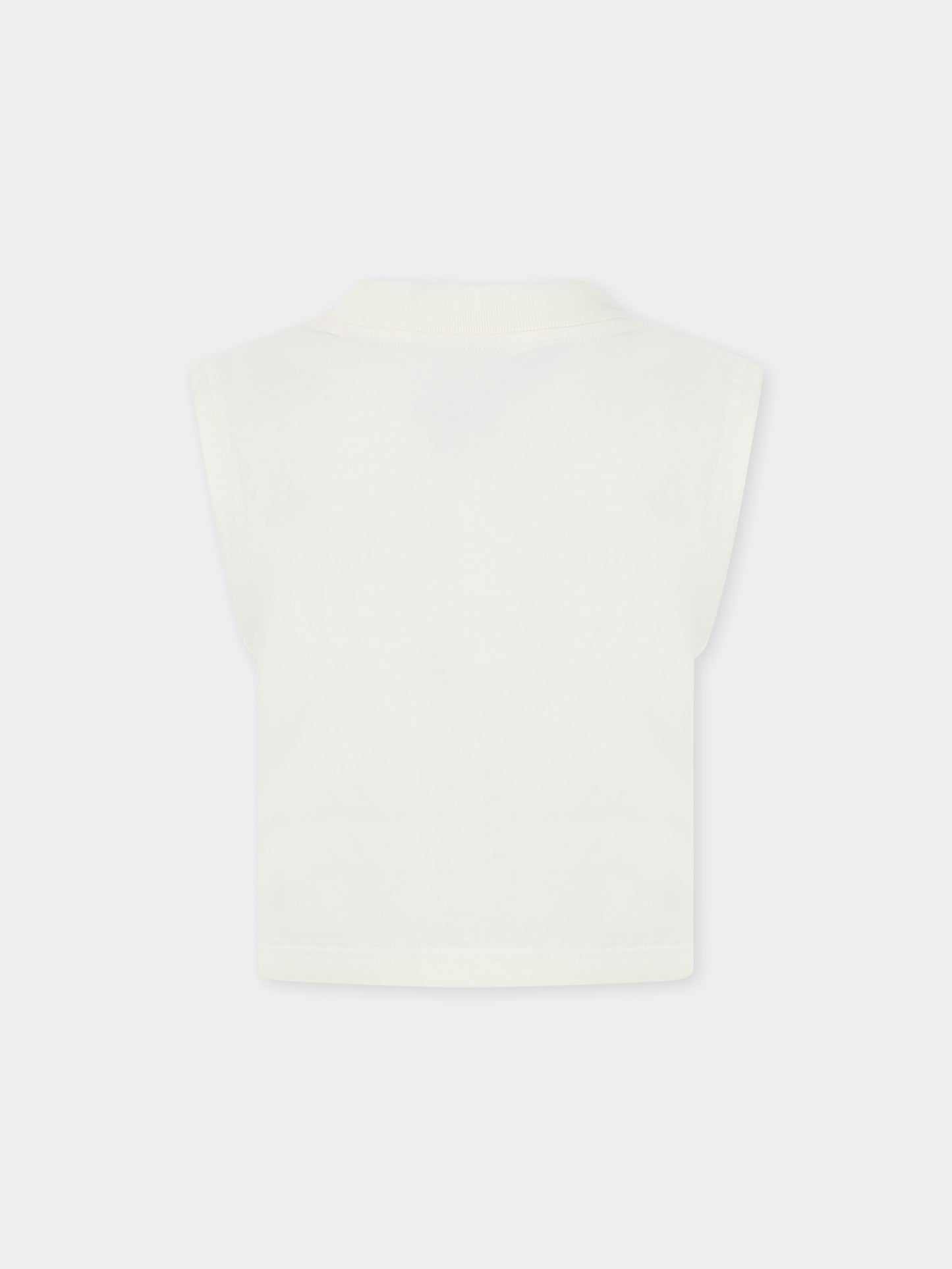 Ivory tank top with Bear print