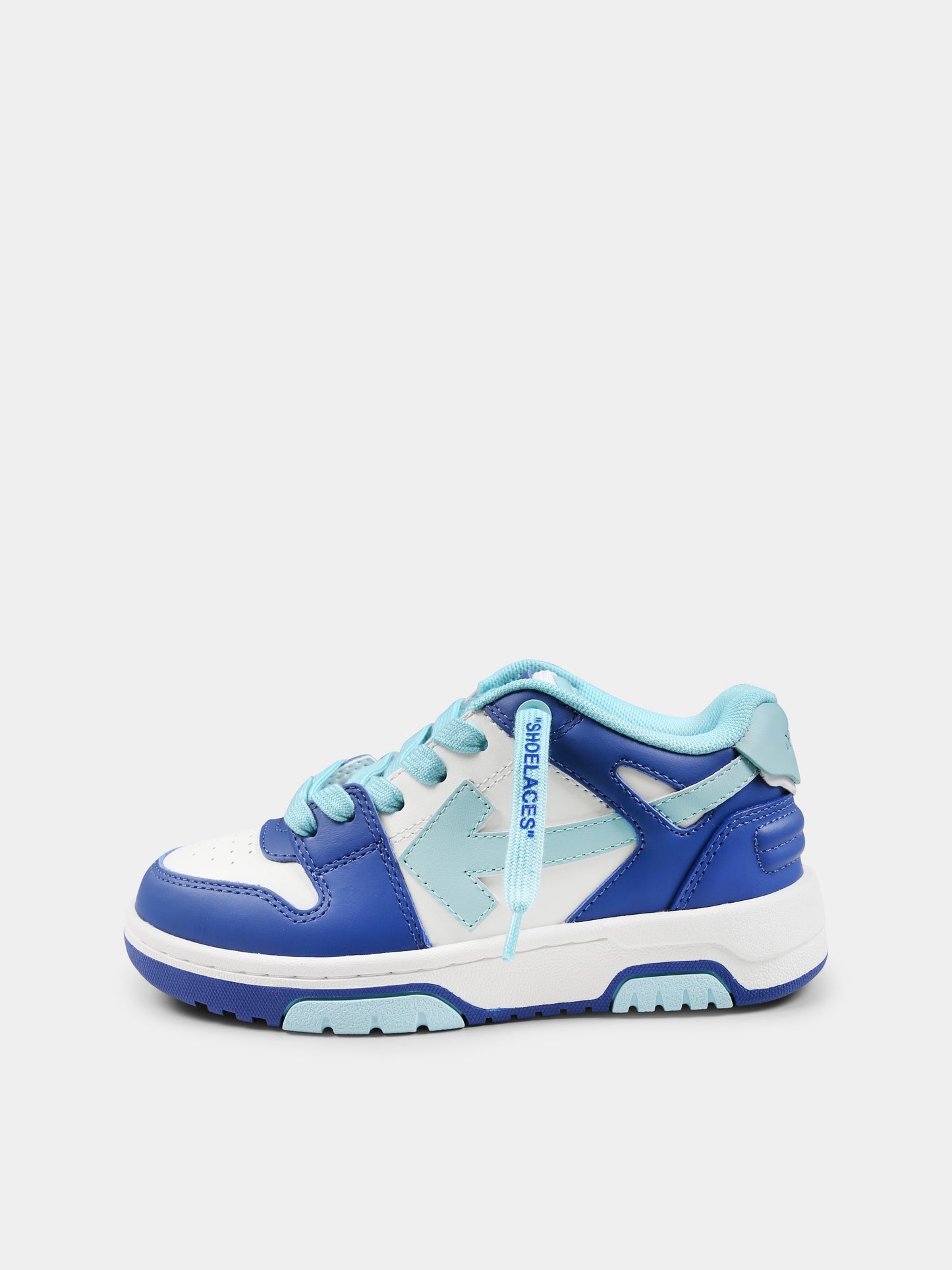 Blue sneakers for boy with arrow