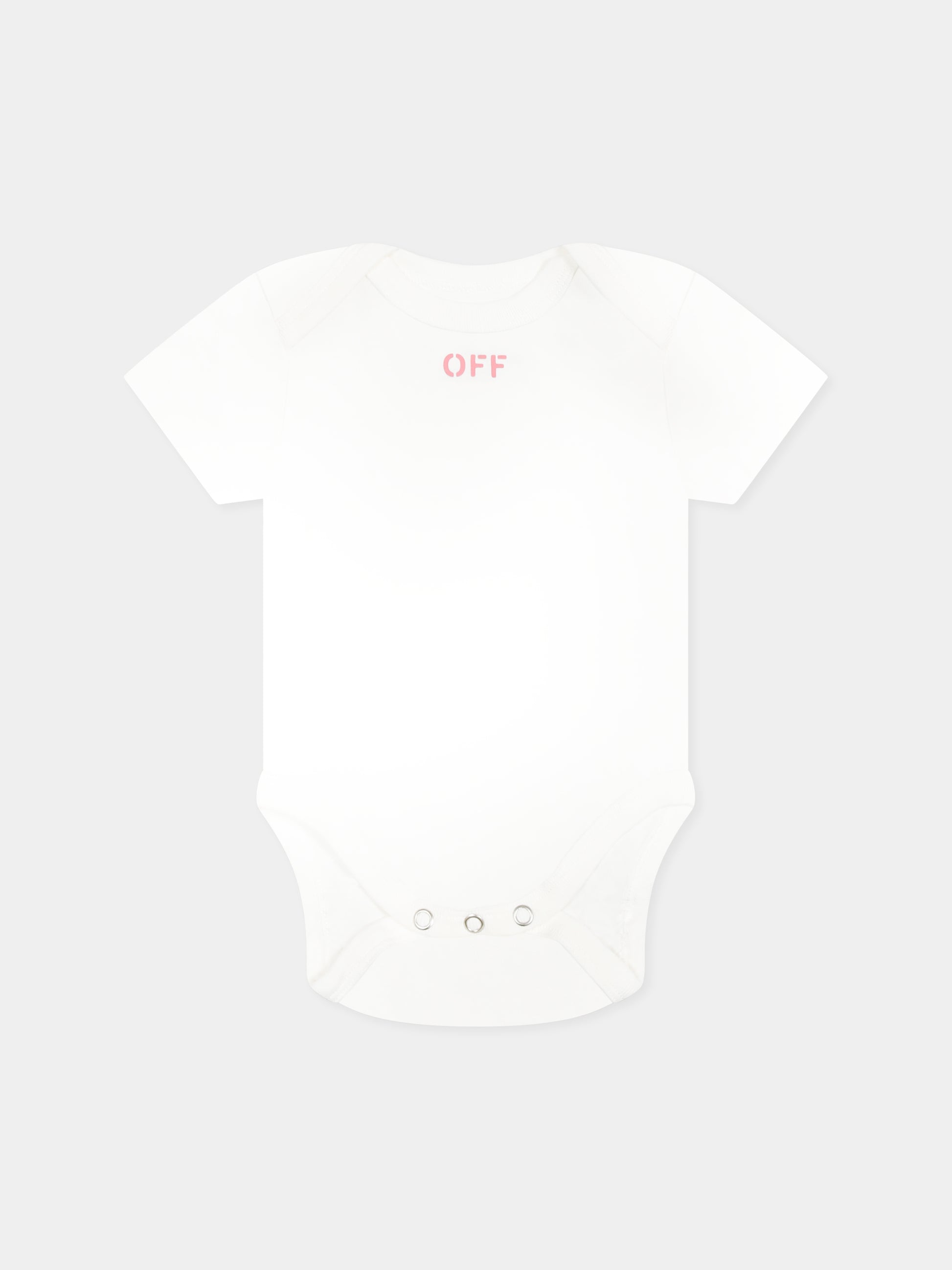 Set body multicolor per neonata con logo,Off White,OG2X009S25JER0018484
