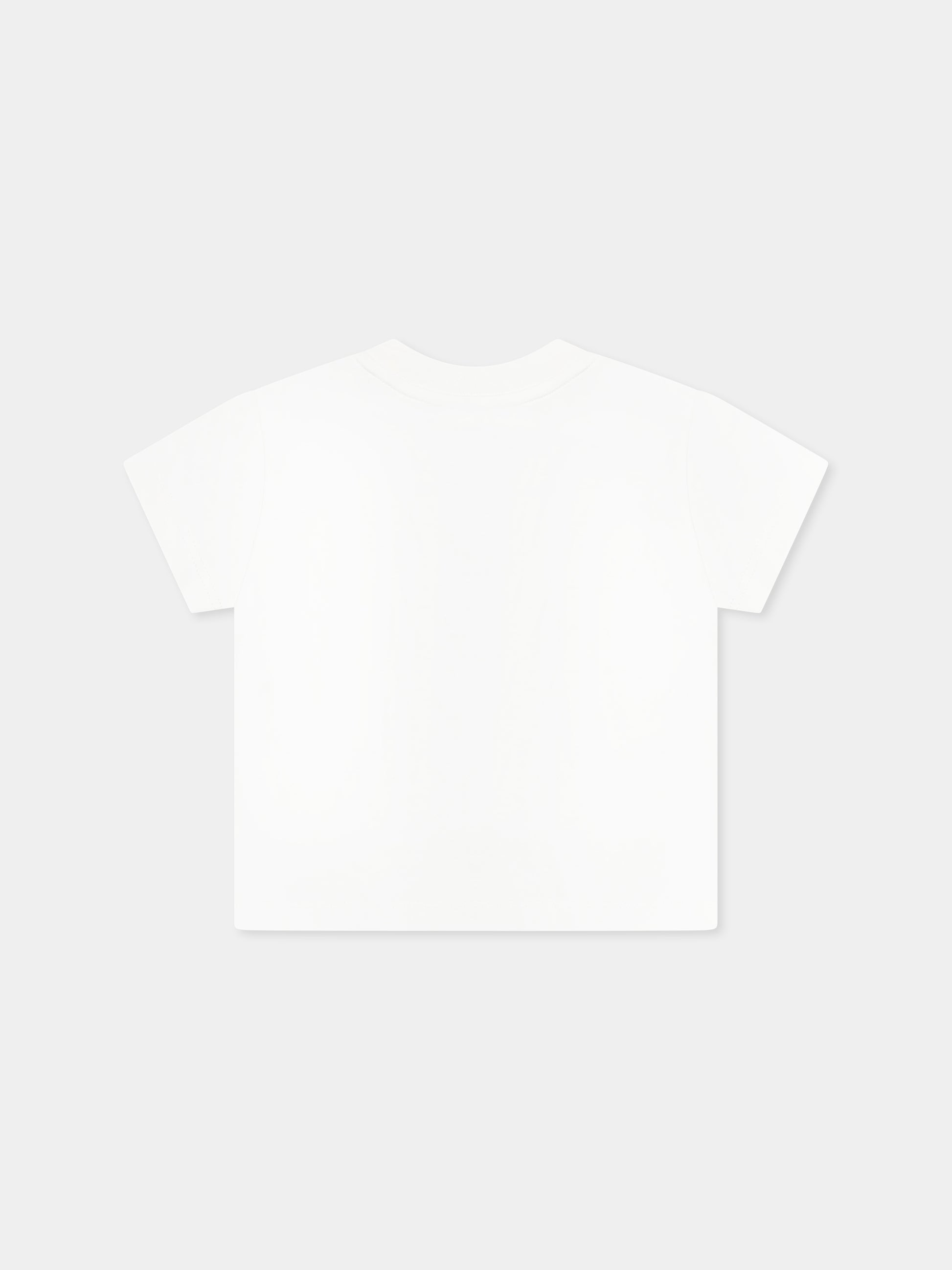 T-shirt bianca per neonata con logo,Off White,OGXB001S25JER0010130