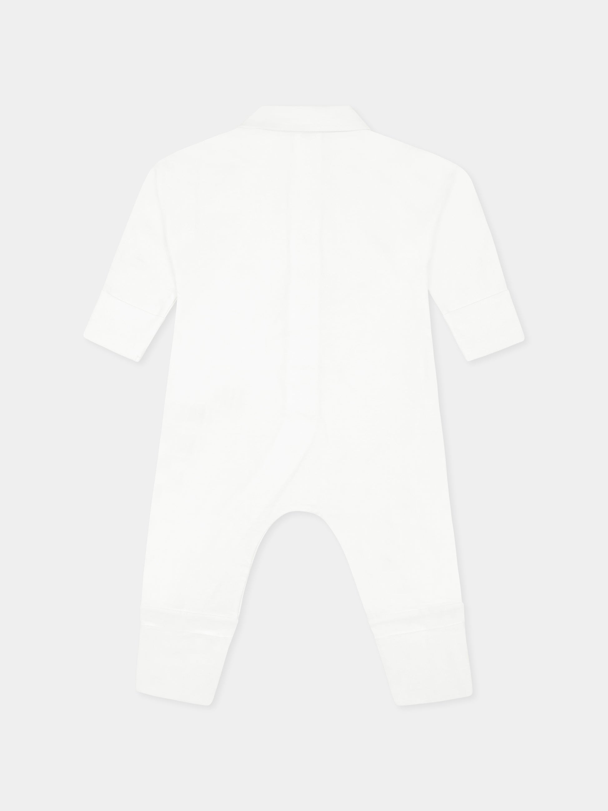 Set tutina bianca per neonati con check vintage,Burberry Kids,8100691 A1464