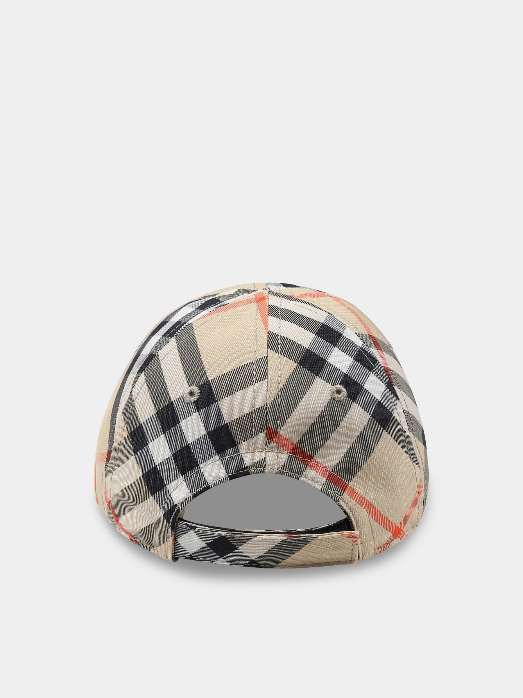 Cappello beige per bambino con check vintage,Burberry Kids,8101181 B9368