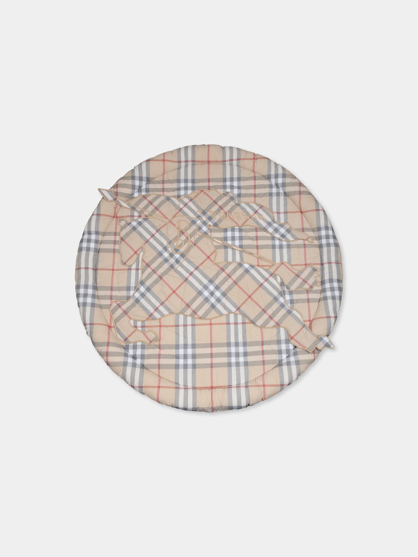 Tappetino beige per neonati con check vintage,Burberry Kids,8100674 A2205