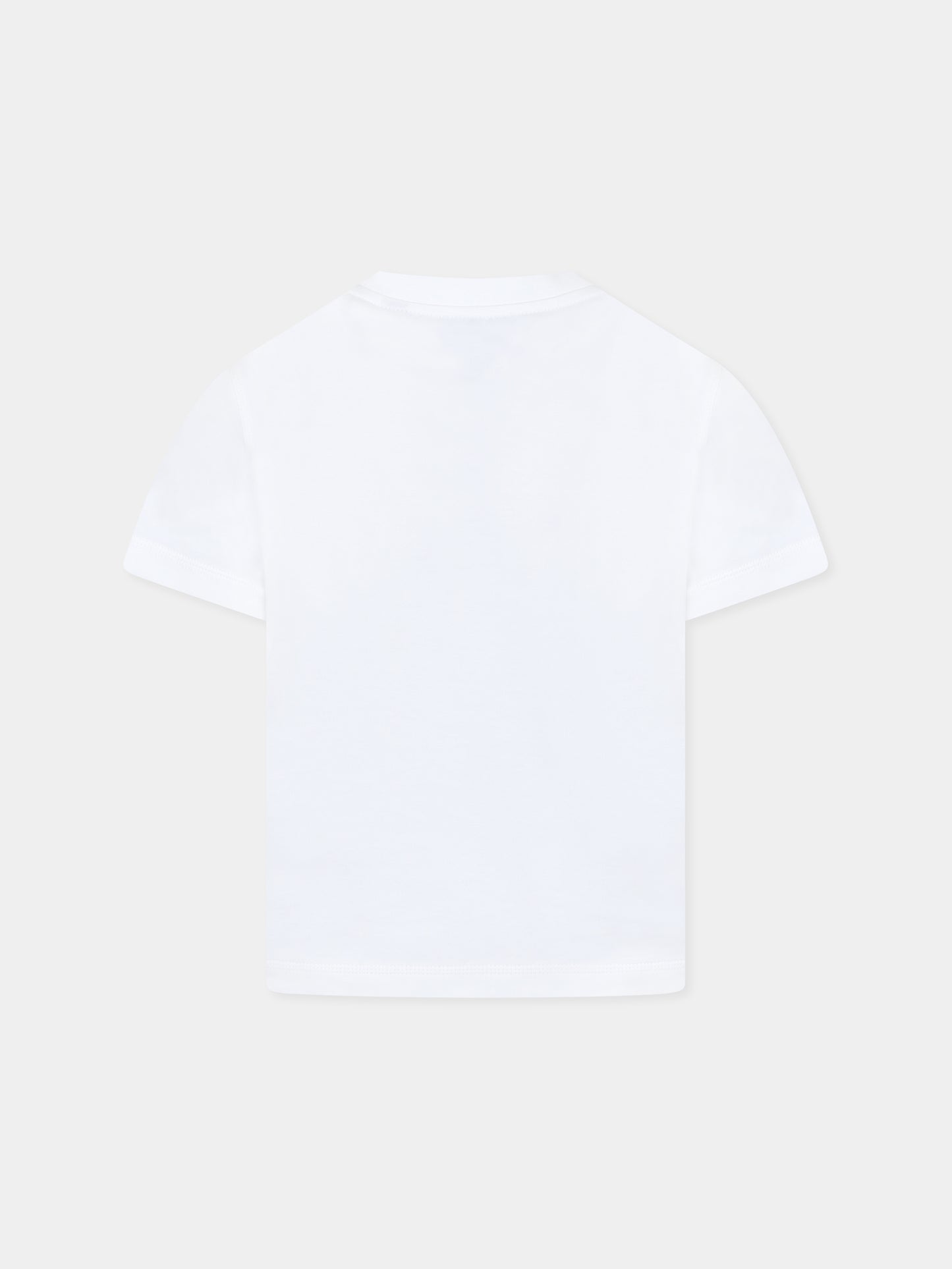 T-shirt bianca per bambini con orsetto Thomas,Burberry Kids,8105198 A1464