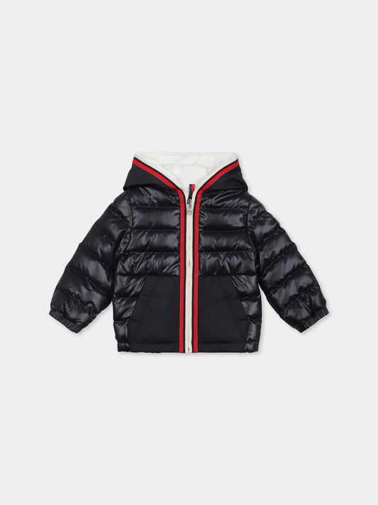 Piumino Klaas blu per neonato con logo,Moncler Kids,K1951 1A00006 597YX 778