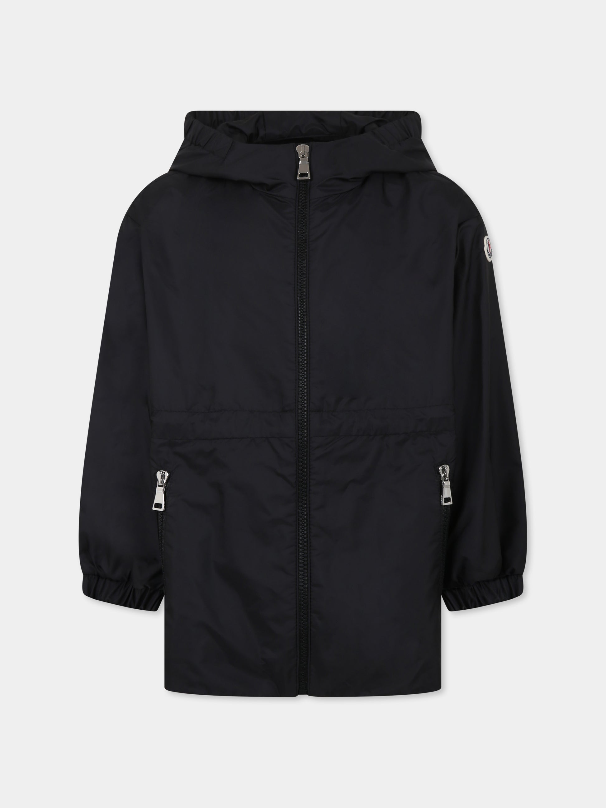 Parka Wete nero per bambina con logo,Moncler Kids,K1954 1A00072 53A5E 999