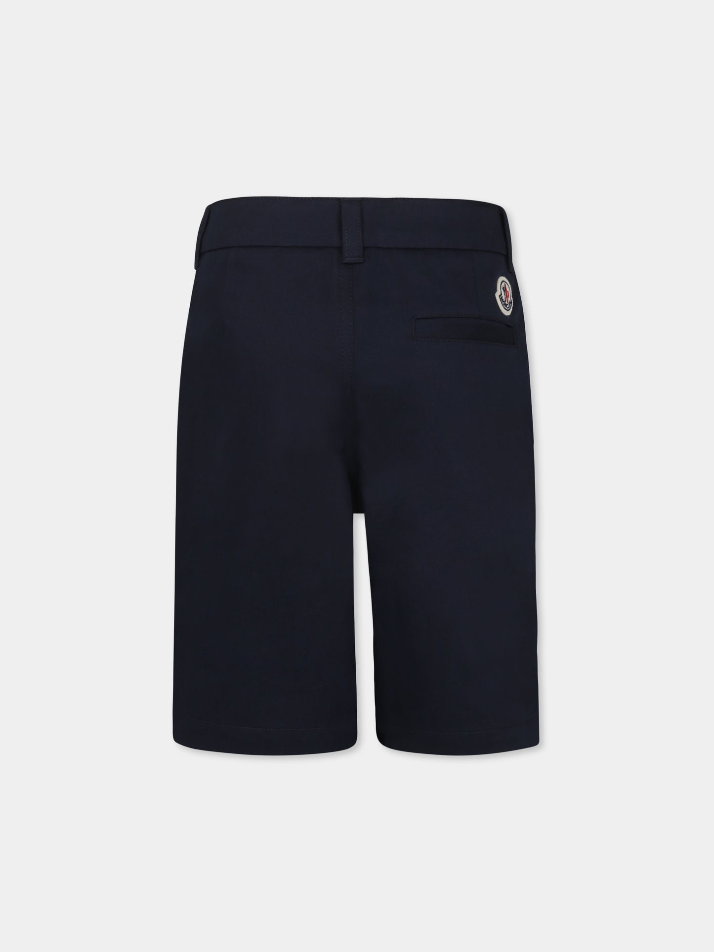 Shorts blu per bambino con logo,Moncler Kids,K1954 2B00002 597G4 744