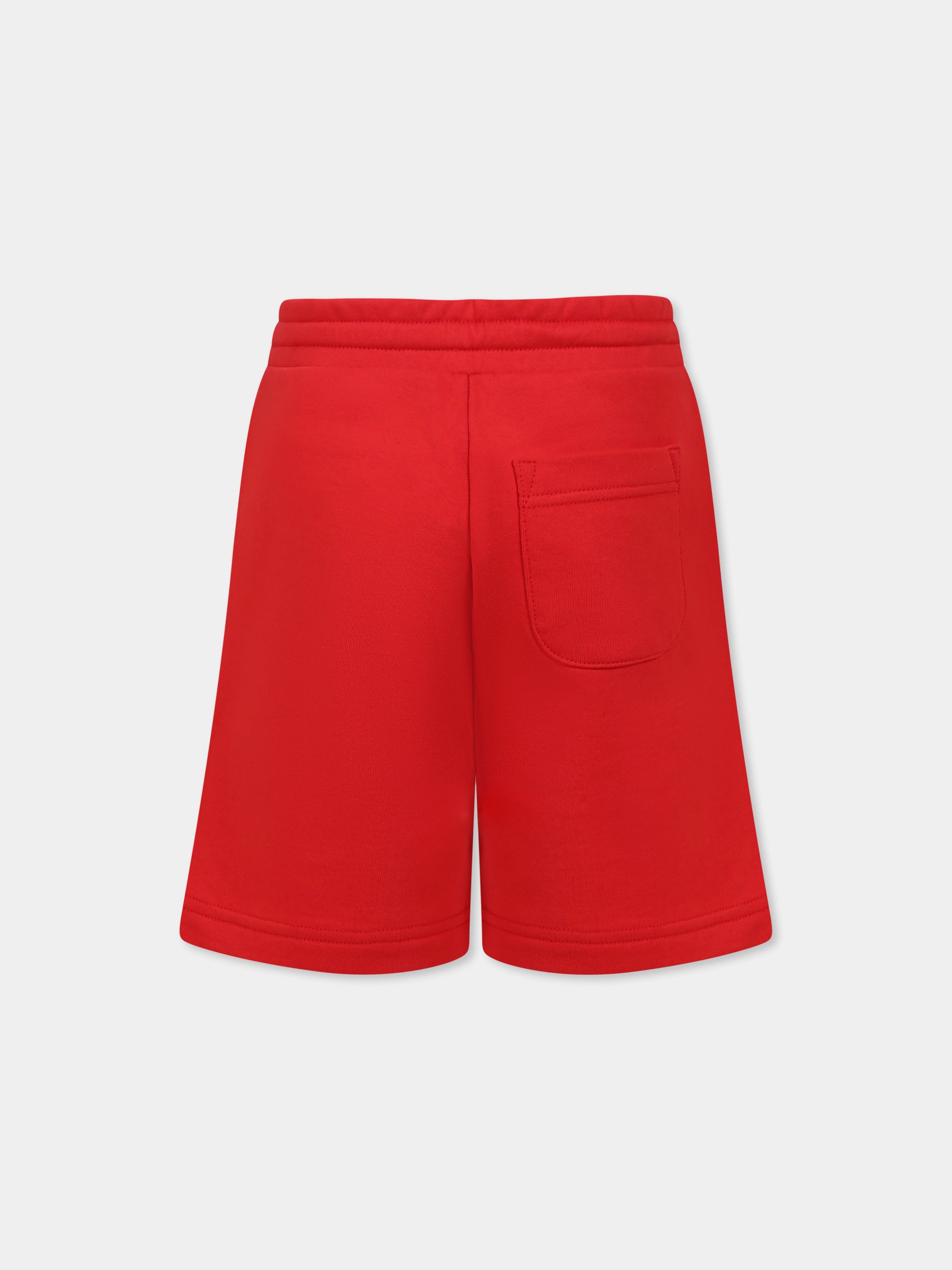 Shorts rossi per bambino con logo,Diesel,J02239 KYAVF K457