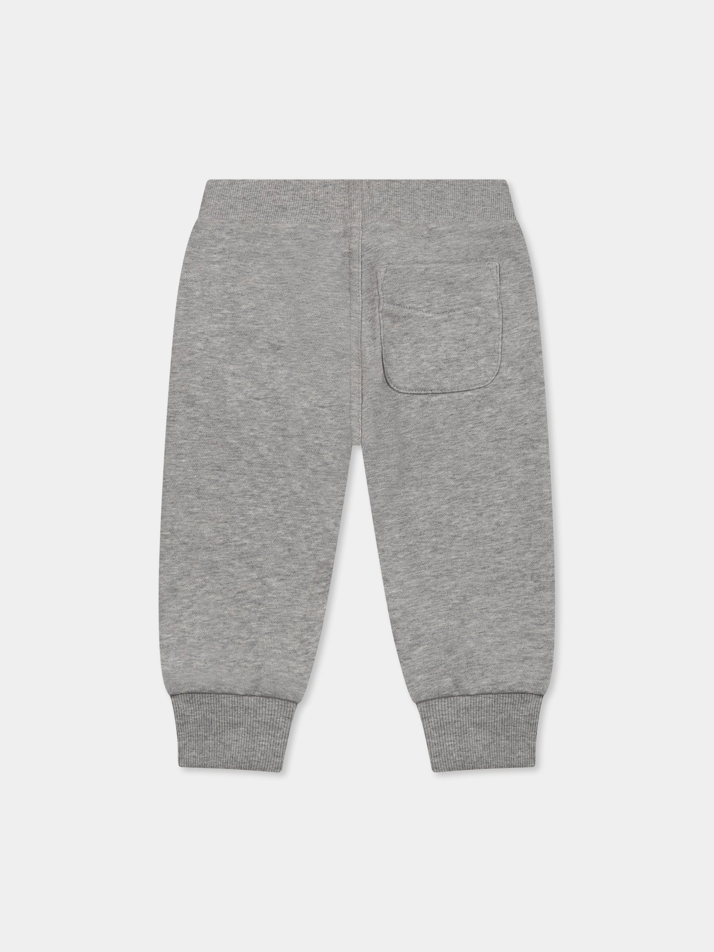 Pantaloni grigi per neonato con logo,Diesel,K00606 KYAYT K963