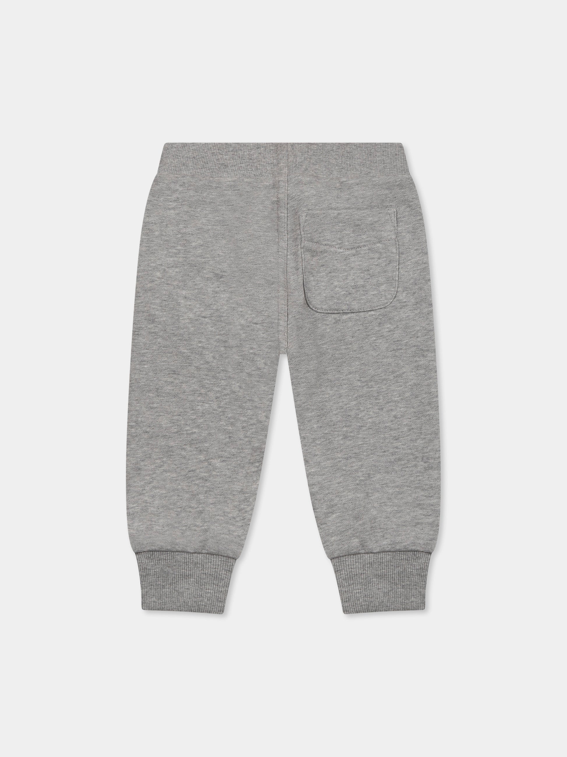 Pantaloni grigi per neonato con logo,Diesel,K00606 KYAYT K963