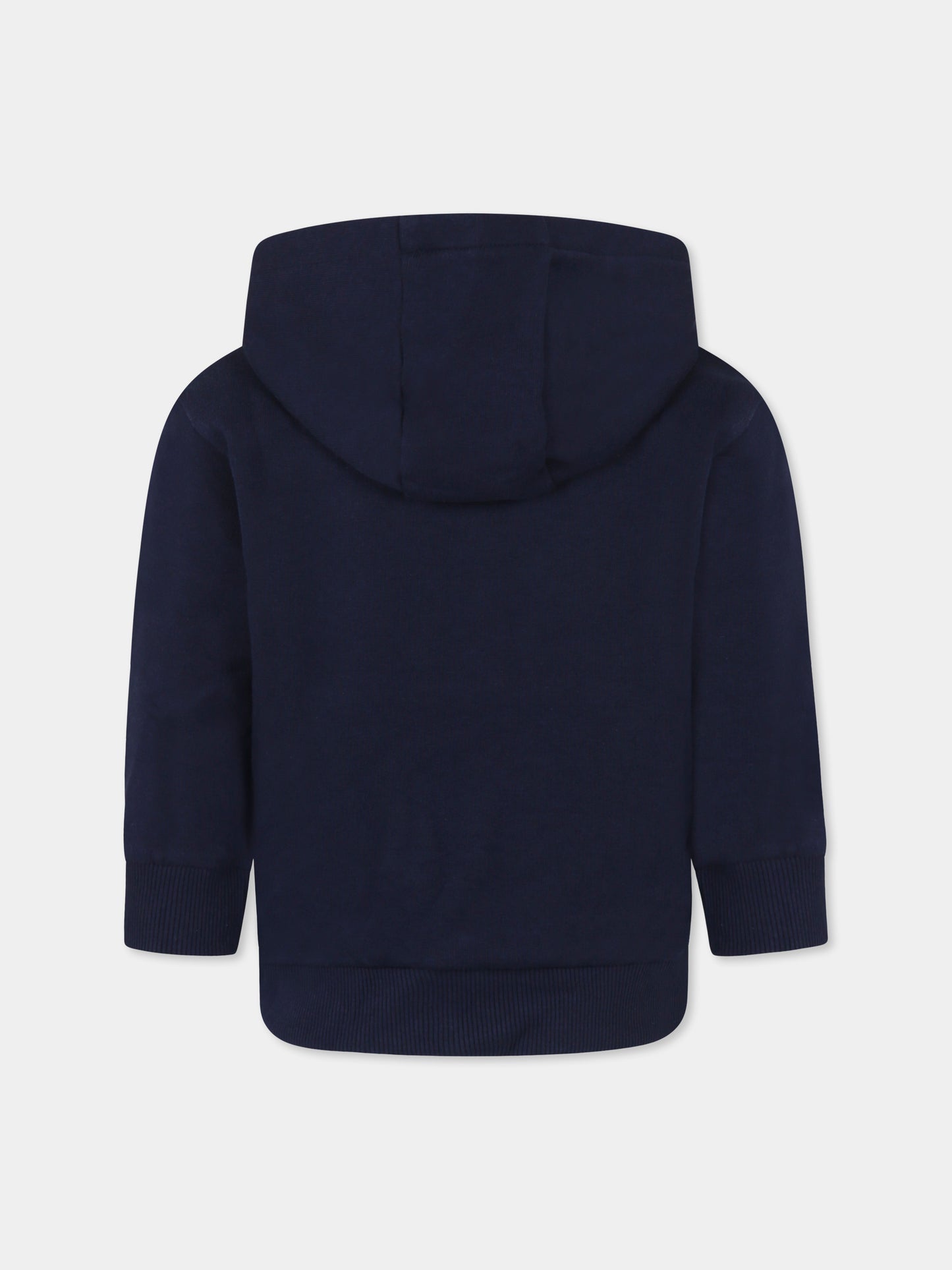 Felpa blu per bambino con coccodrillo,Lacoste,SJ5292 166