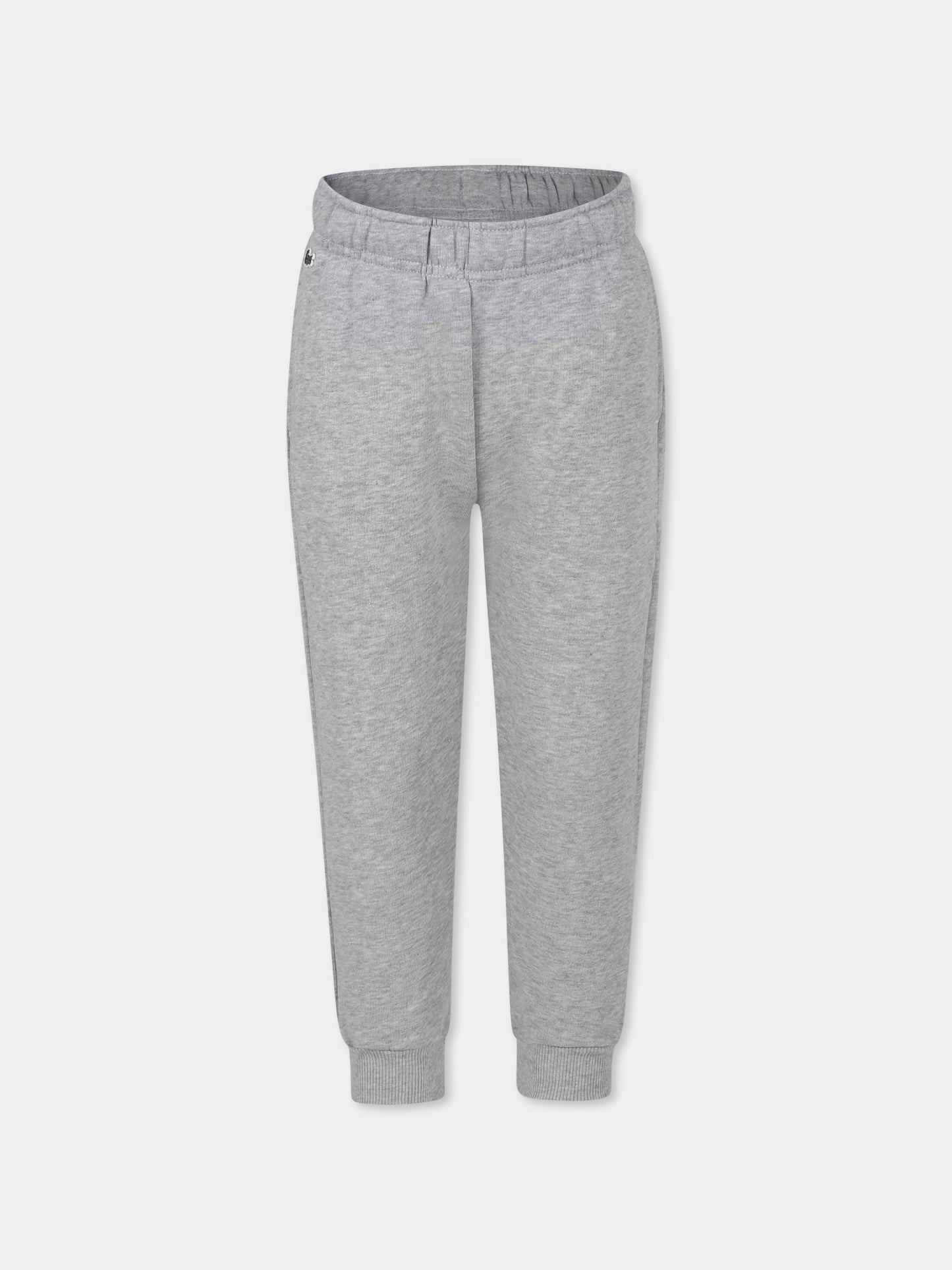 Pantaloni grigi per bambino con coccodrillo,Lacoste,XJ9728 CCA