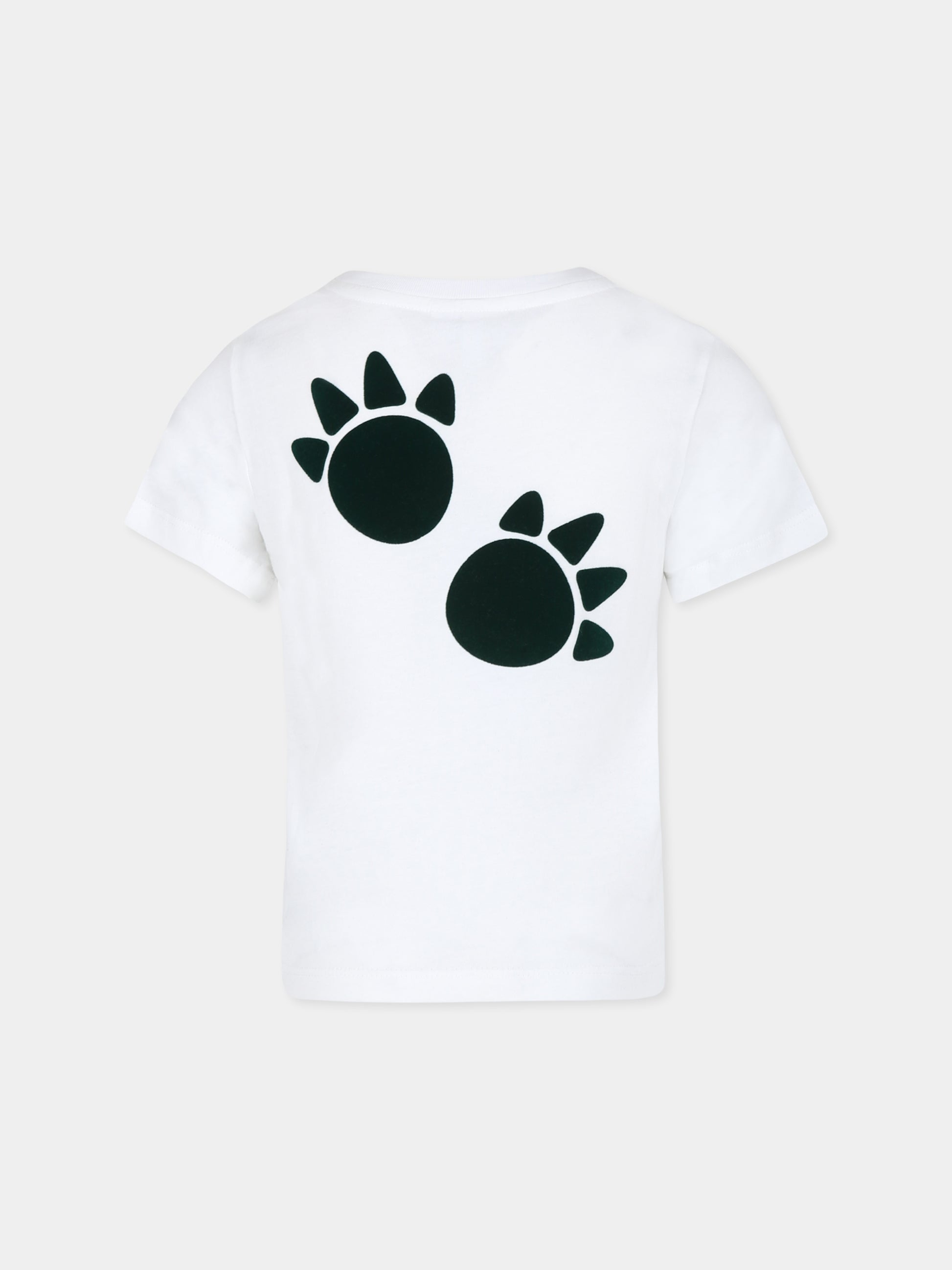 T-shirt bianca per bambino con coccodrillo,Lacoste,TJ7951 001