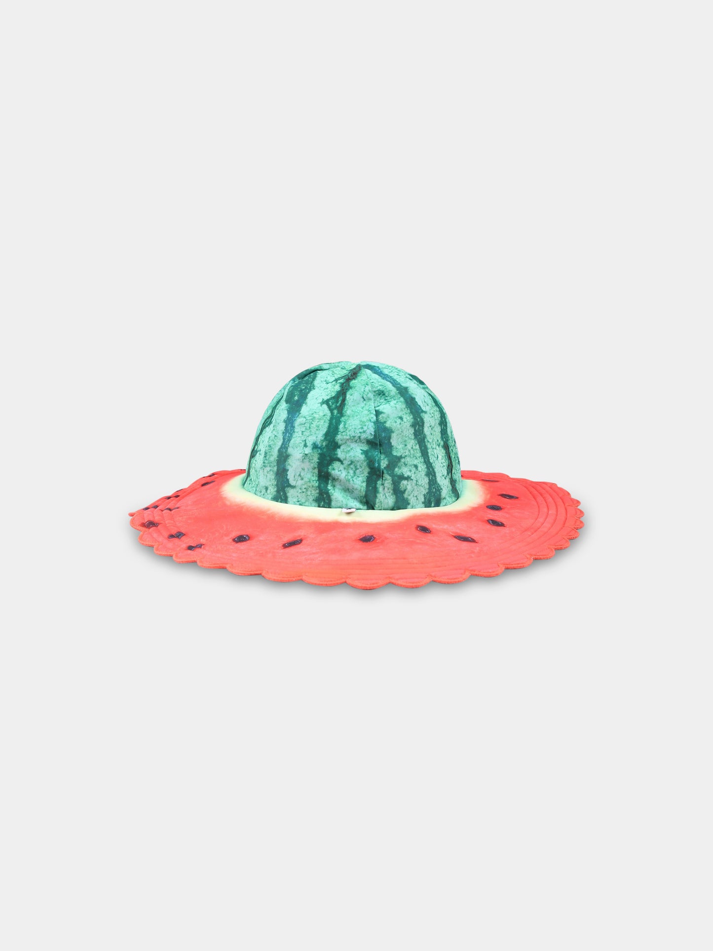 Multicolor cloche for girl with watermelon print