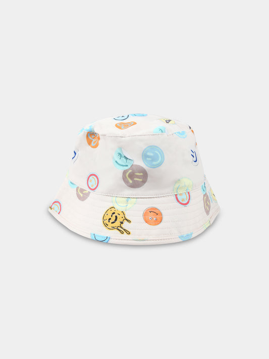 Ivory cloche for kids with smile