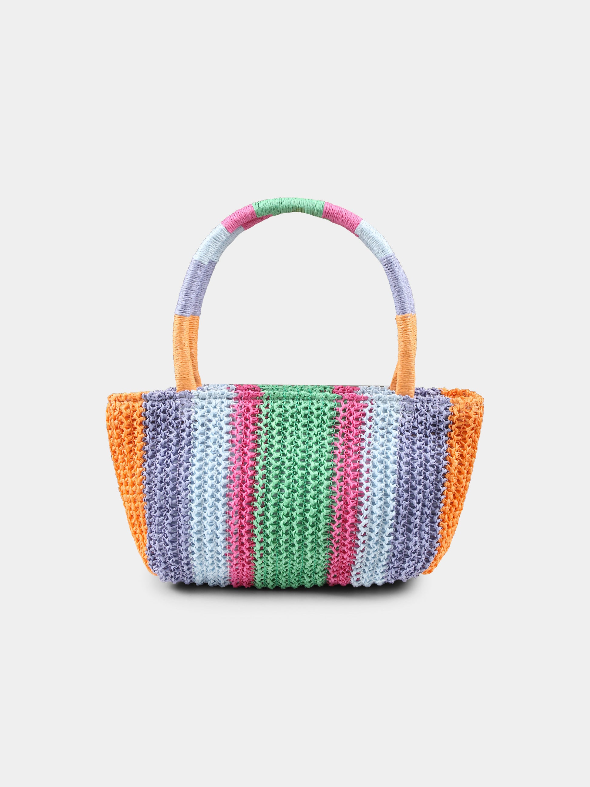 Borsa mare multicolor Straw bag per bambina,Molo,7S25Y401 3786