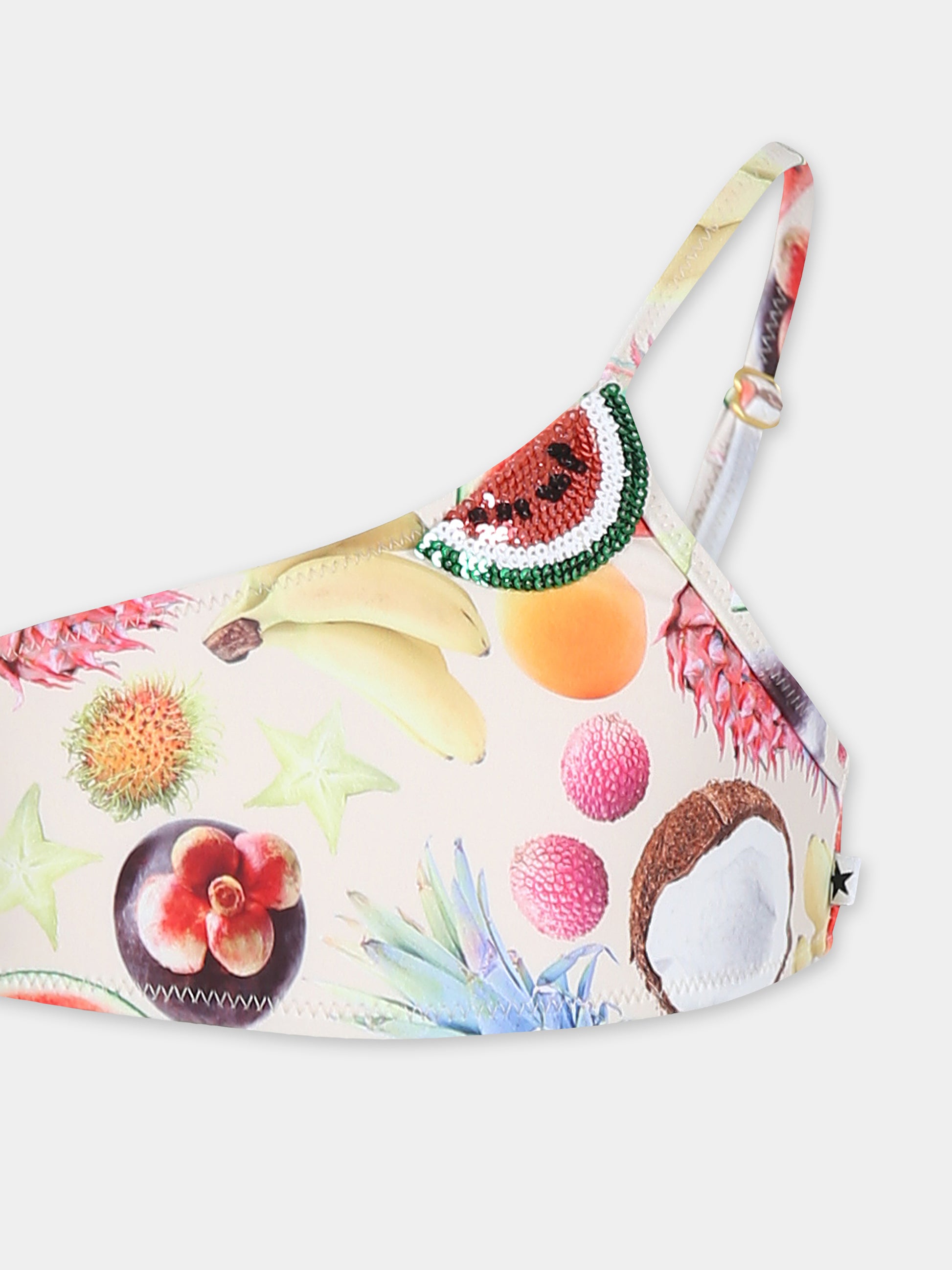 Bikini avorio Naja per bambina con stampa frutta,Molo,8S25P114 9237