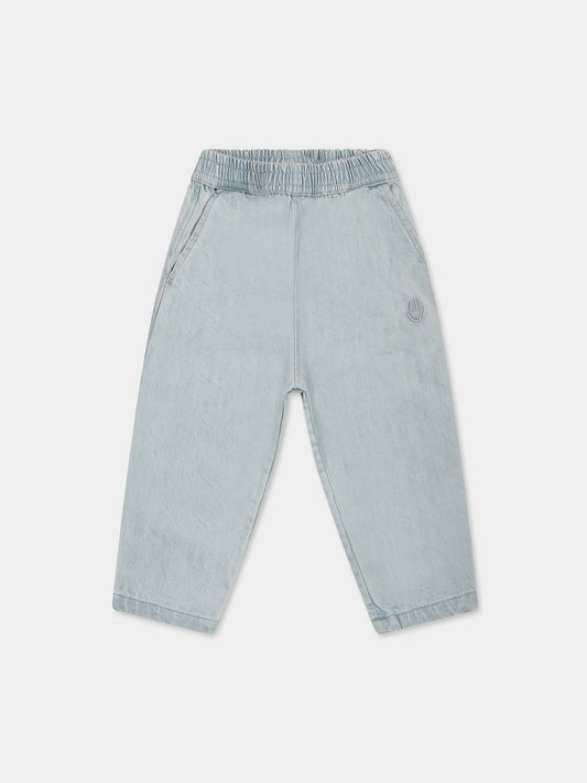 Denim jeans for babykids with smile