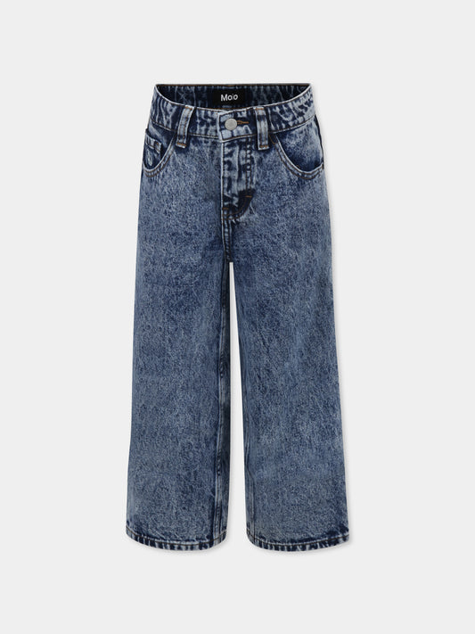 Jeans denim Aska per bambini con simbolo della pace,Molo,6S25I108 5481