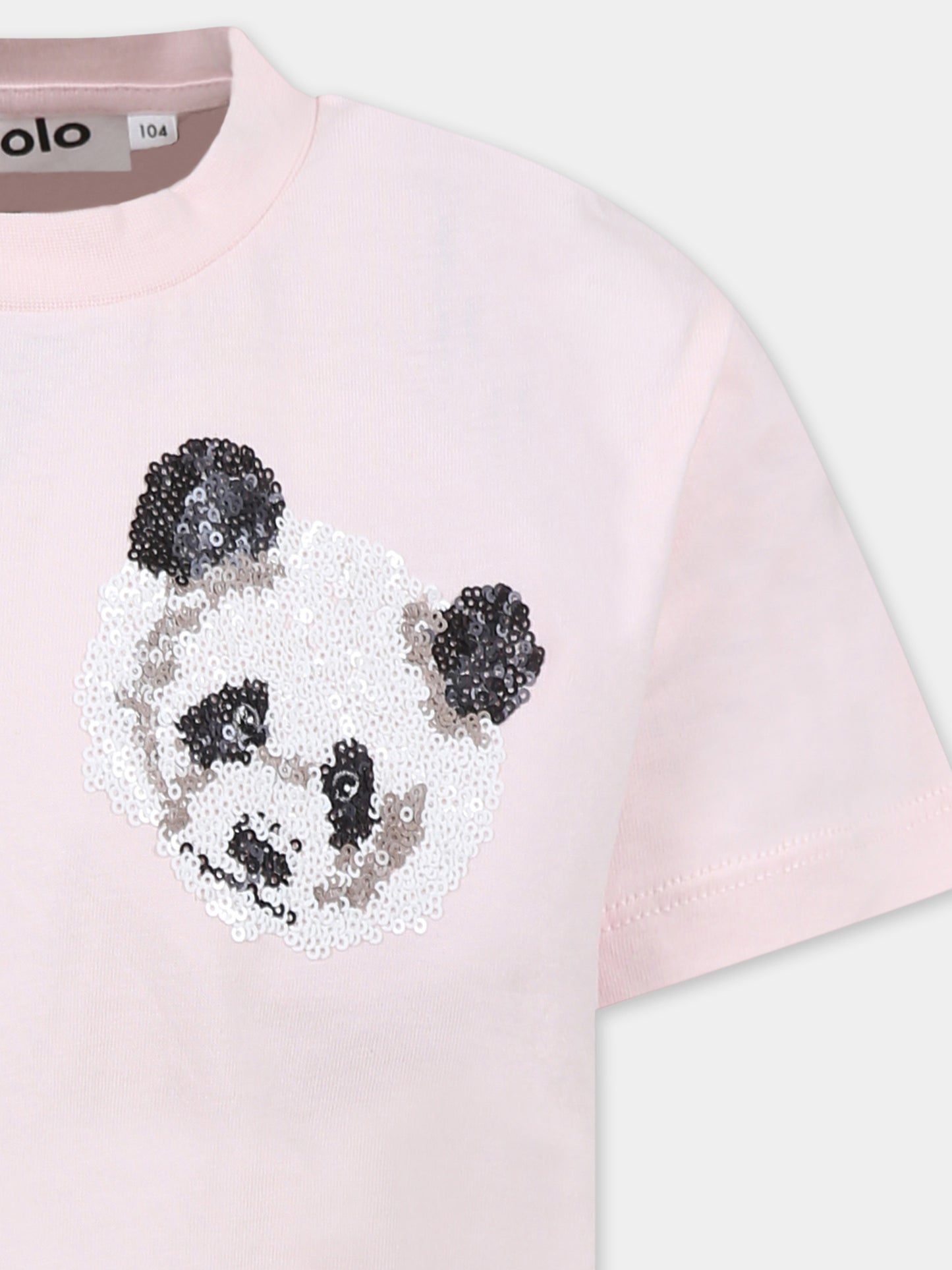 T-shirt rosa Roxo per bambina con panda,Molo,2S25A209 5463