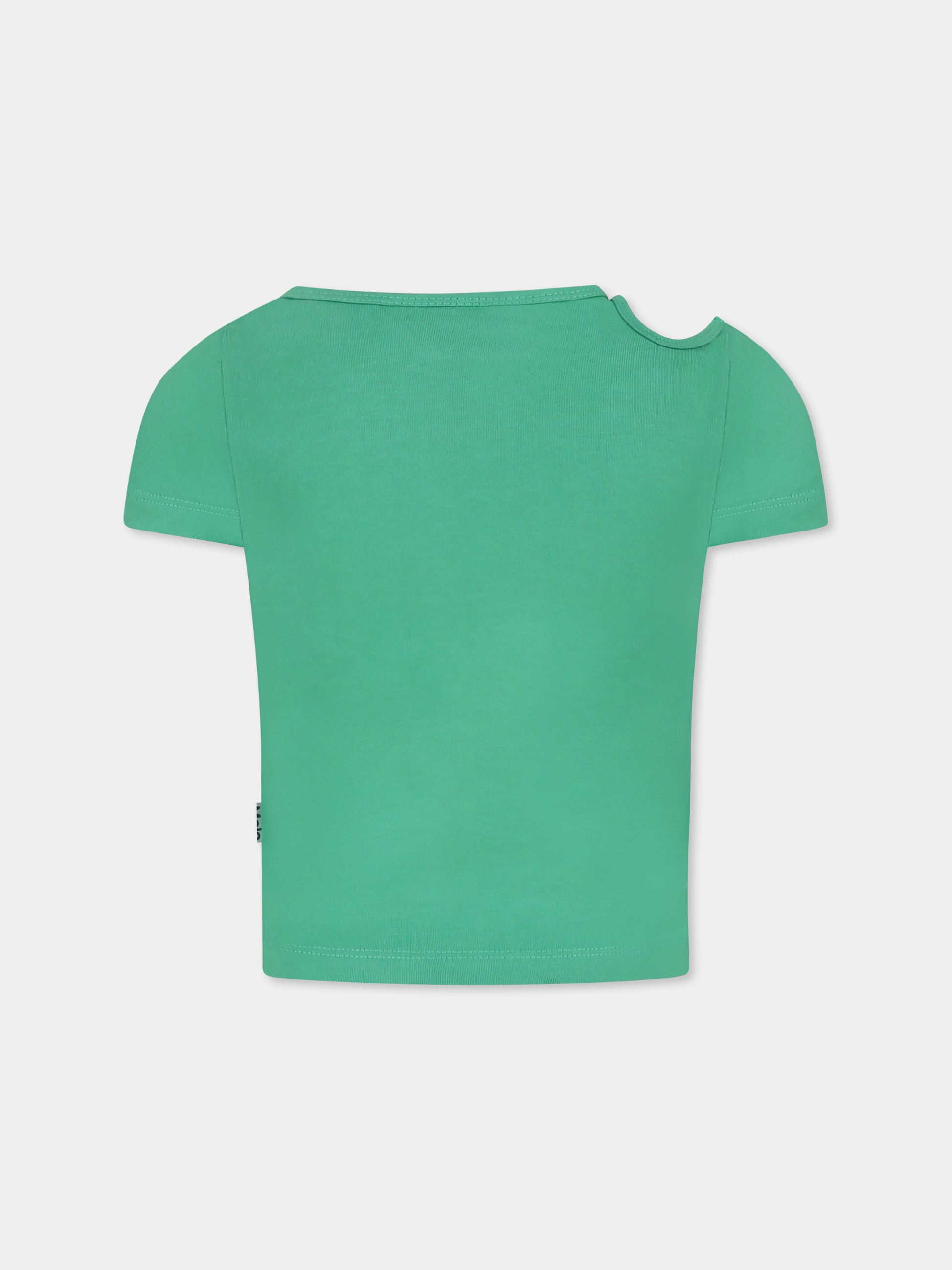 T-shirt Raja verde per bambina,Molo,2S25A217 5468