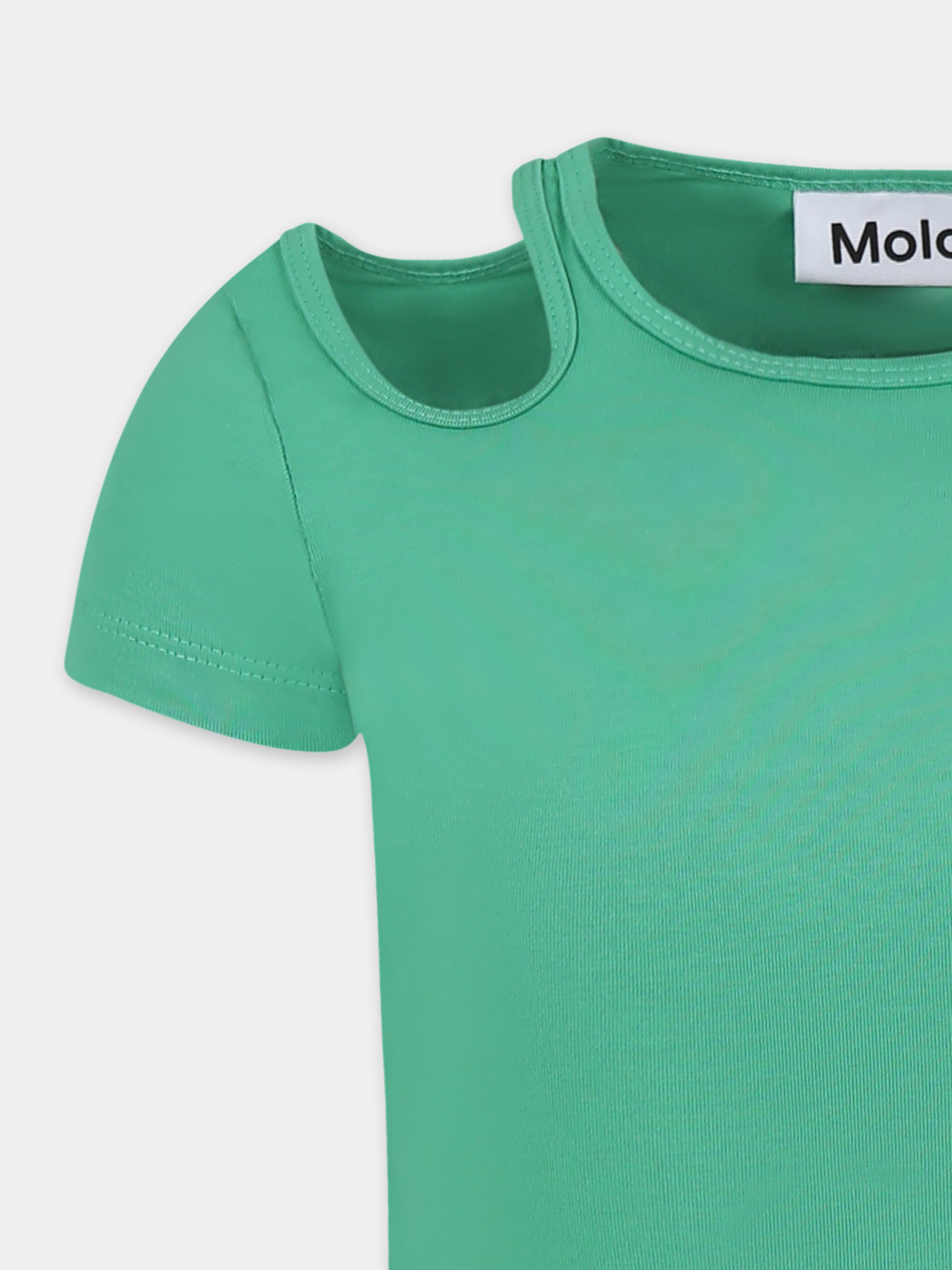 T-shirt Raja verde per bambina,Molo,2S25A217 5468