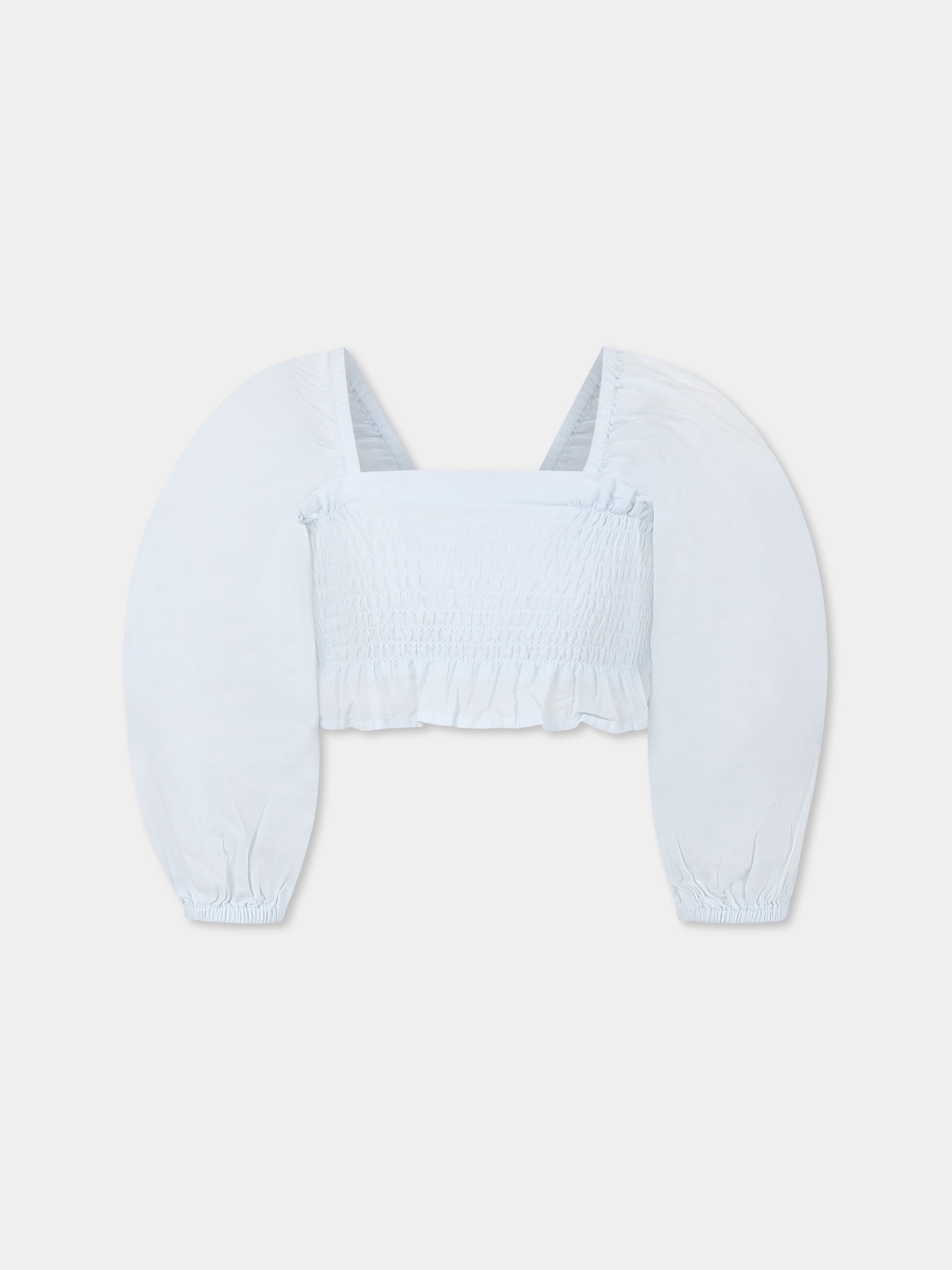 Top crop Rosemary celeste per bambina,Molo,2S25C301 5467