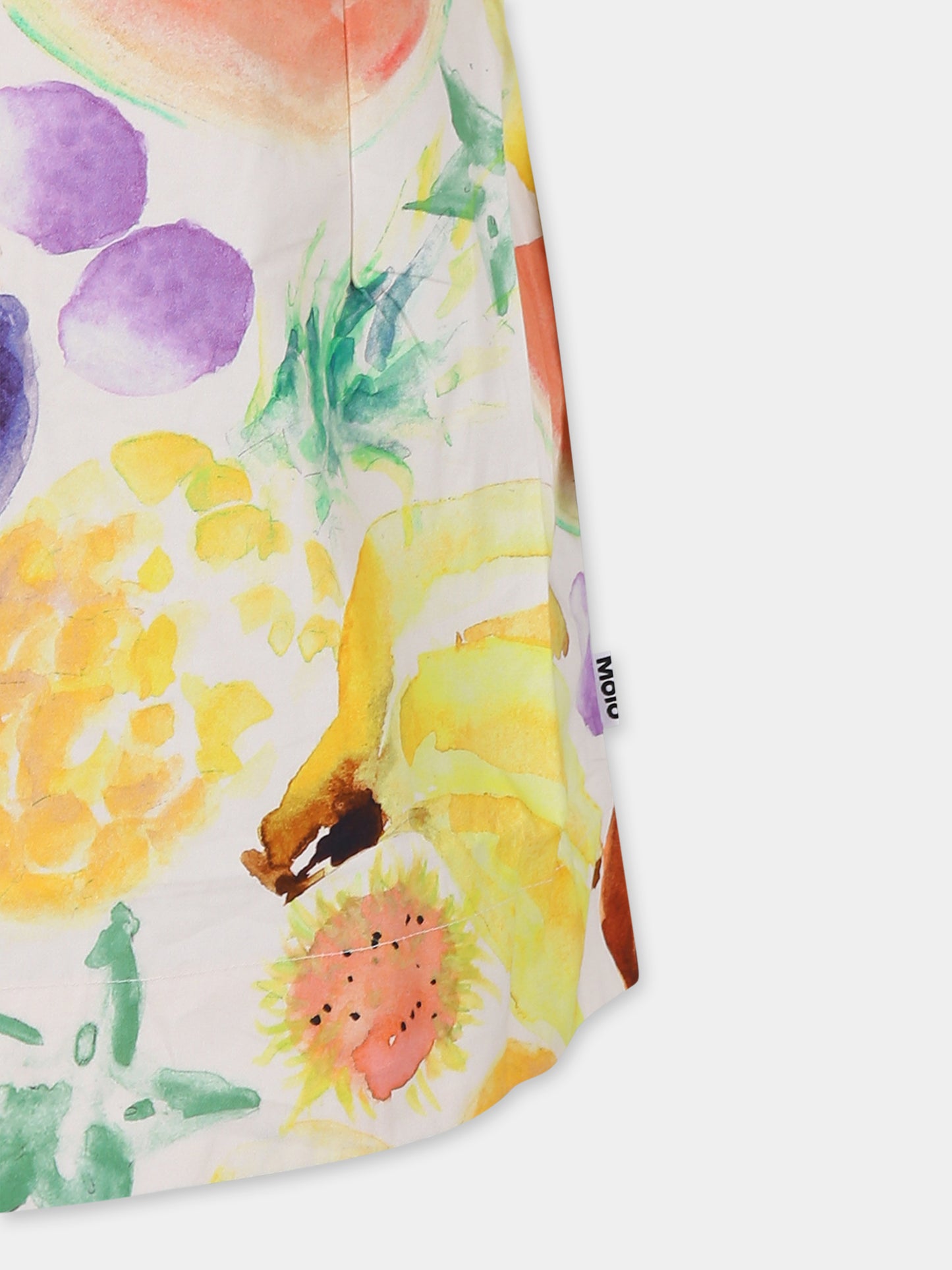 Vestito Cissy multicolor per bambina con stampa frutta,Molo,2S25E123 9264