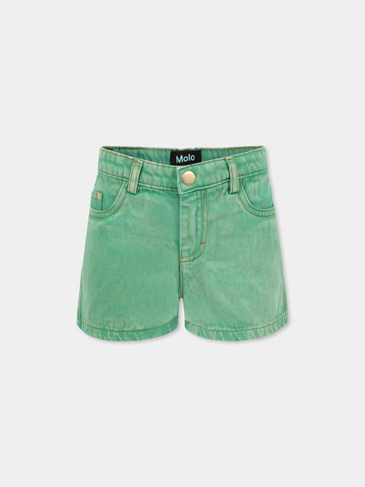 Shorts Amberly verde per bambina,Molo,2S25H108 5468
