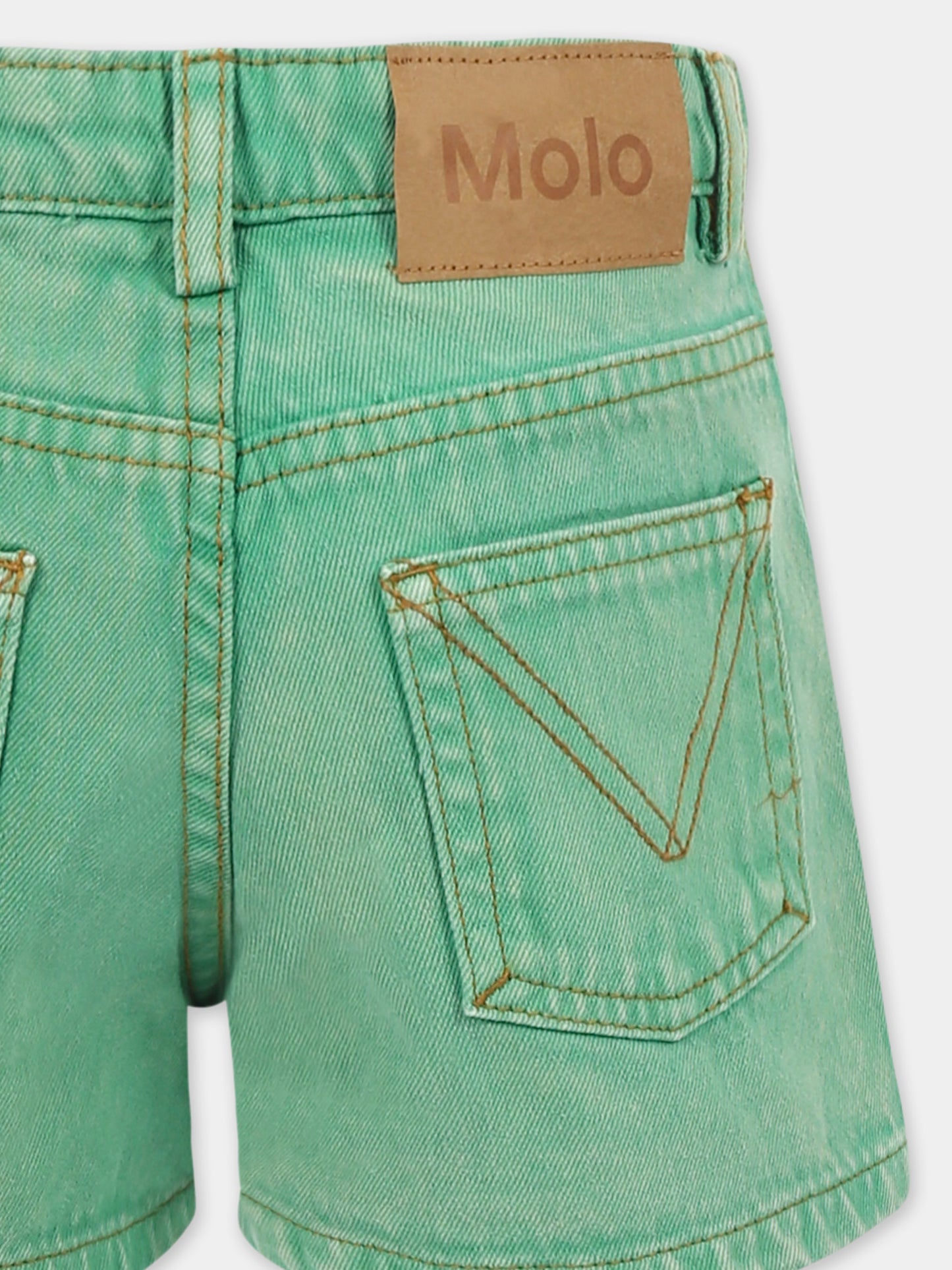 Shorts Amberly verde per bambina,Molo,2S25H108 5468