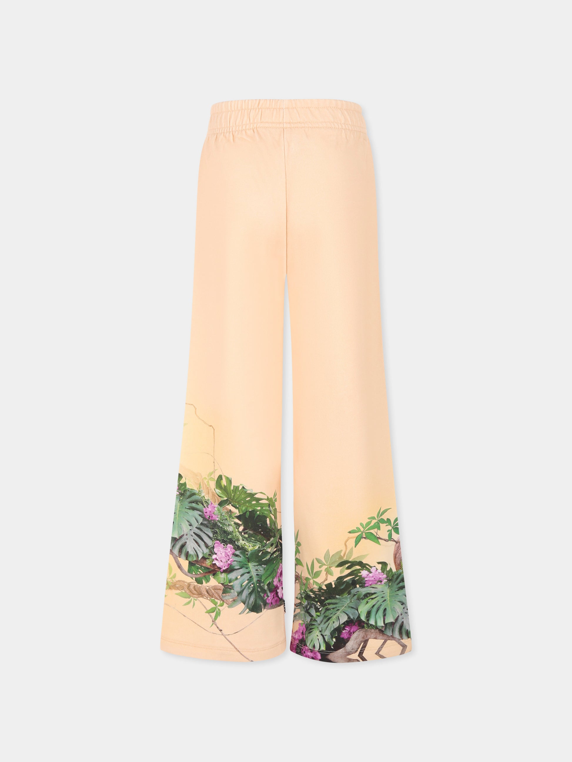 Pantaloni Aurita rosa per bambina con stampa giungla,Molo,2S25I206 3990