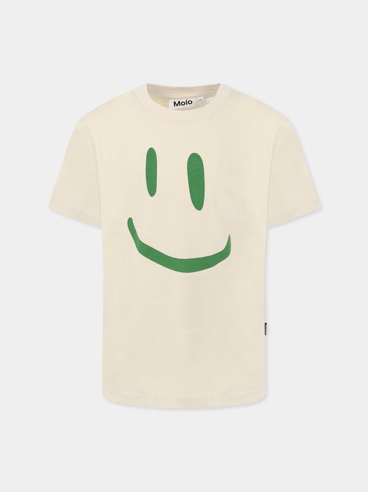 T-shirt Roxo avorio per bambini con smile,Molo,6S25A201 8955