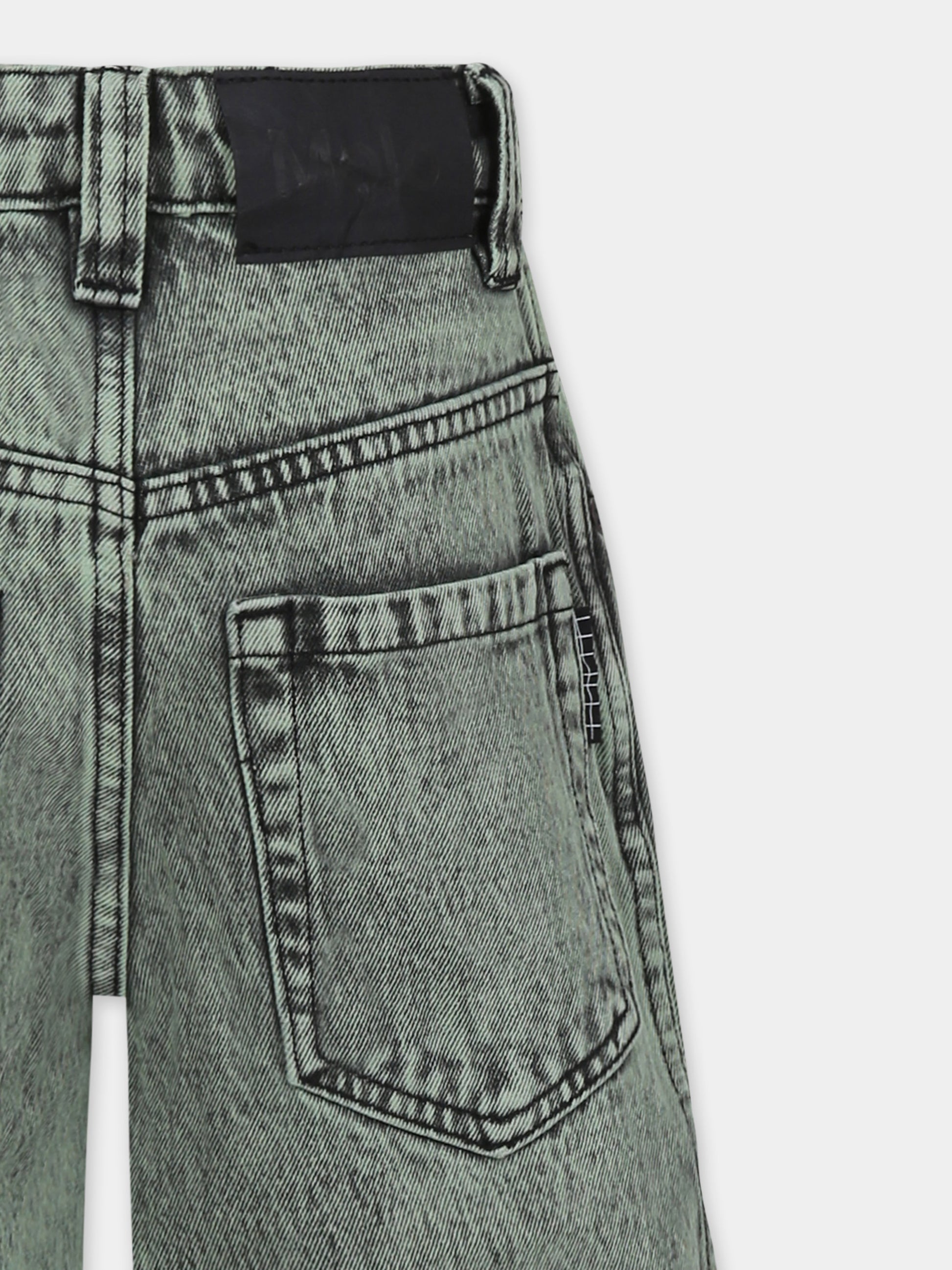 Jeans Art verde per bambini,Molo,6S25H106 5478